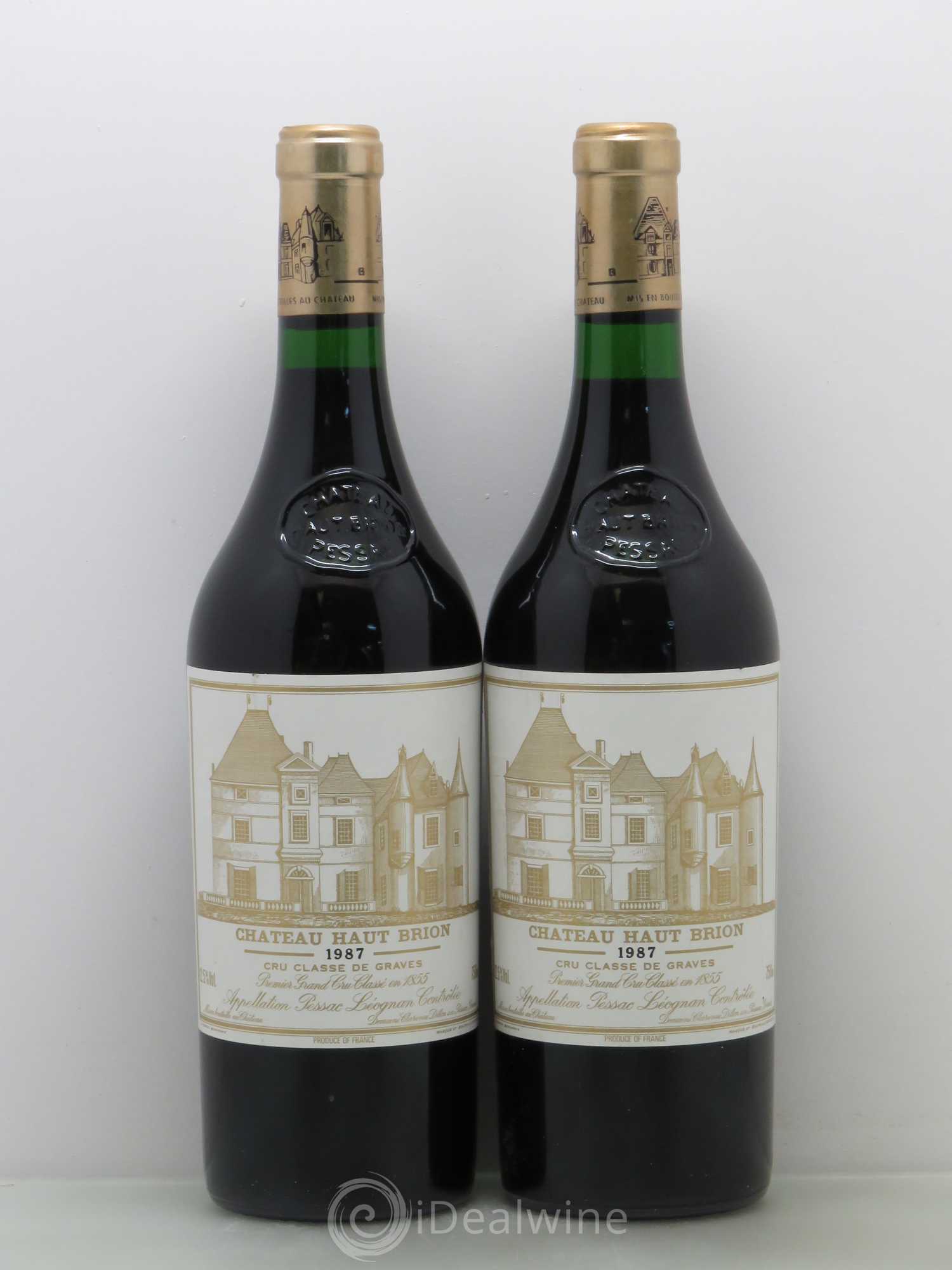 Château Haut Brion 1er Grand Cru Classé 1987 - Lot de 2 bouteilles - 0