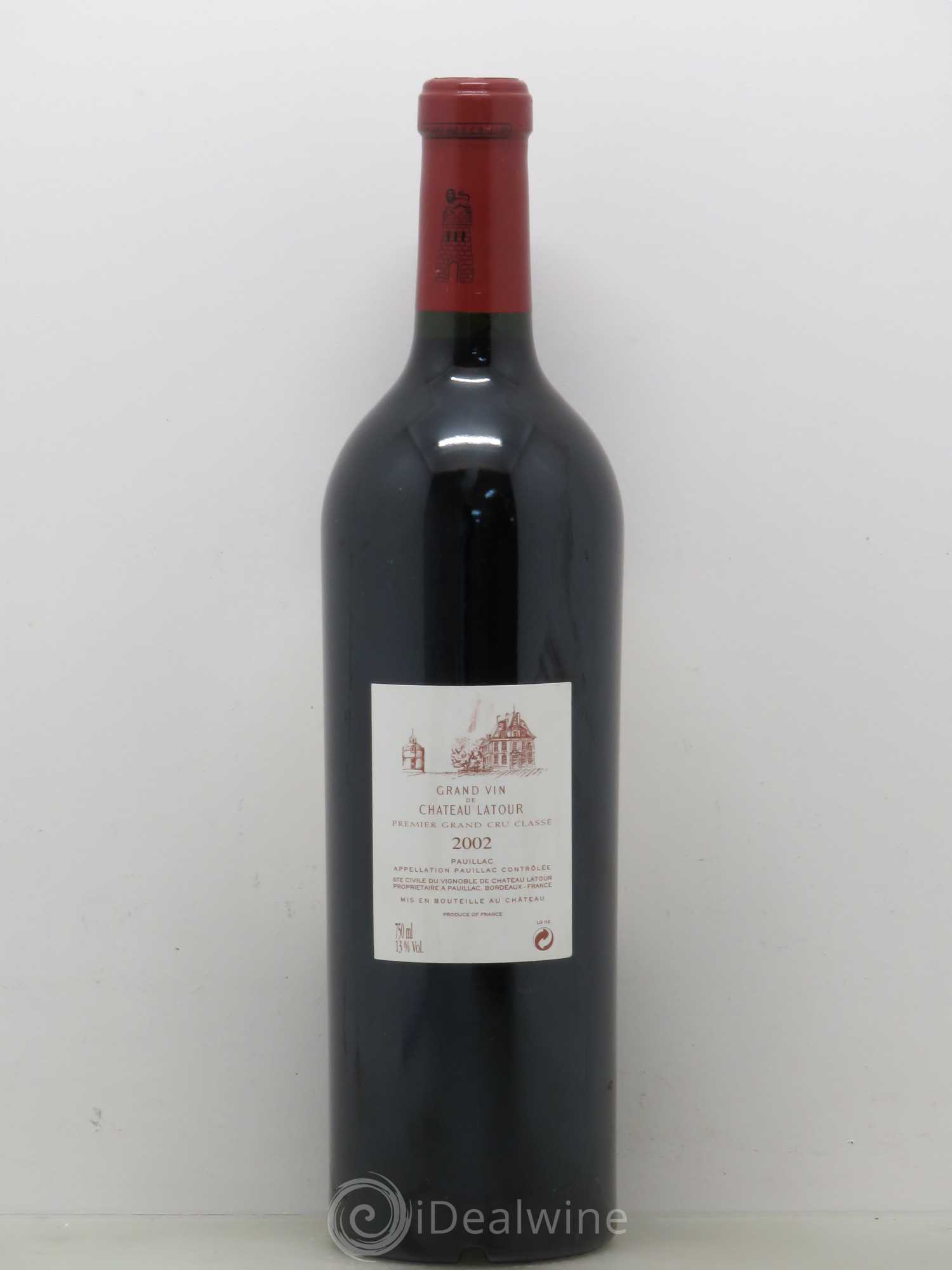 Château Latour 1er Grand Cru Classé 2002 - Lot de 1 bouteille - 1