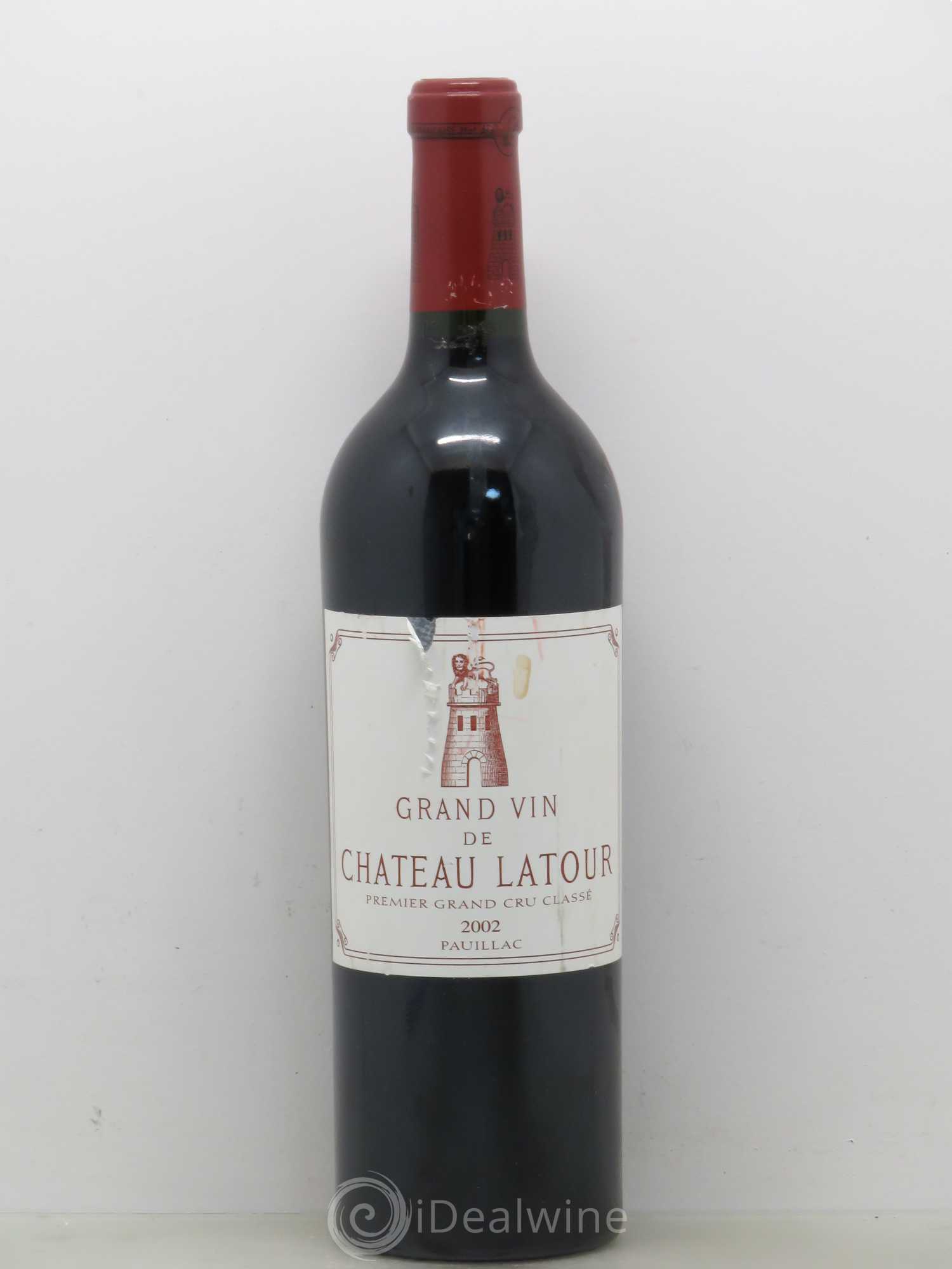 Château Latour 1er Grand Cru Classé 2002 - Lot de 1 bouteille - 0