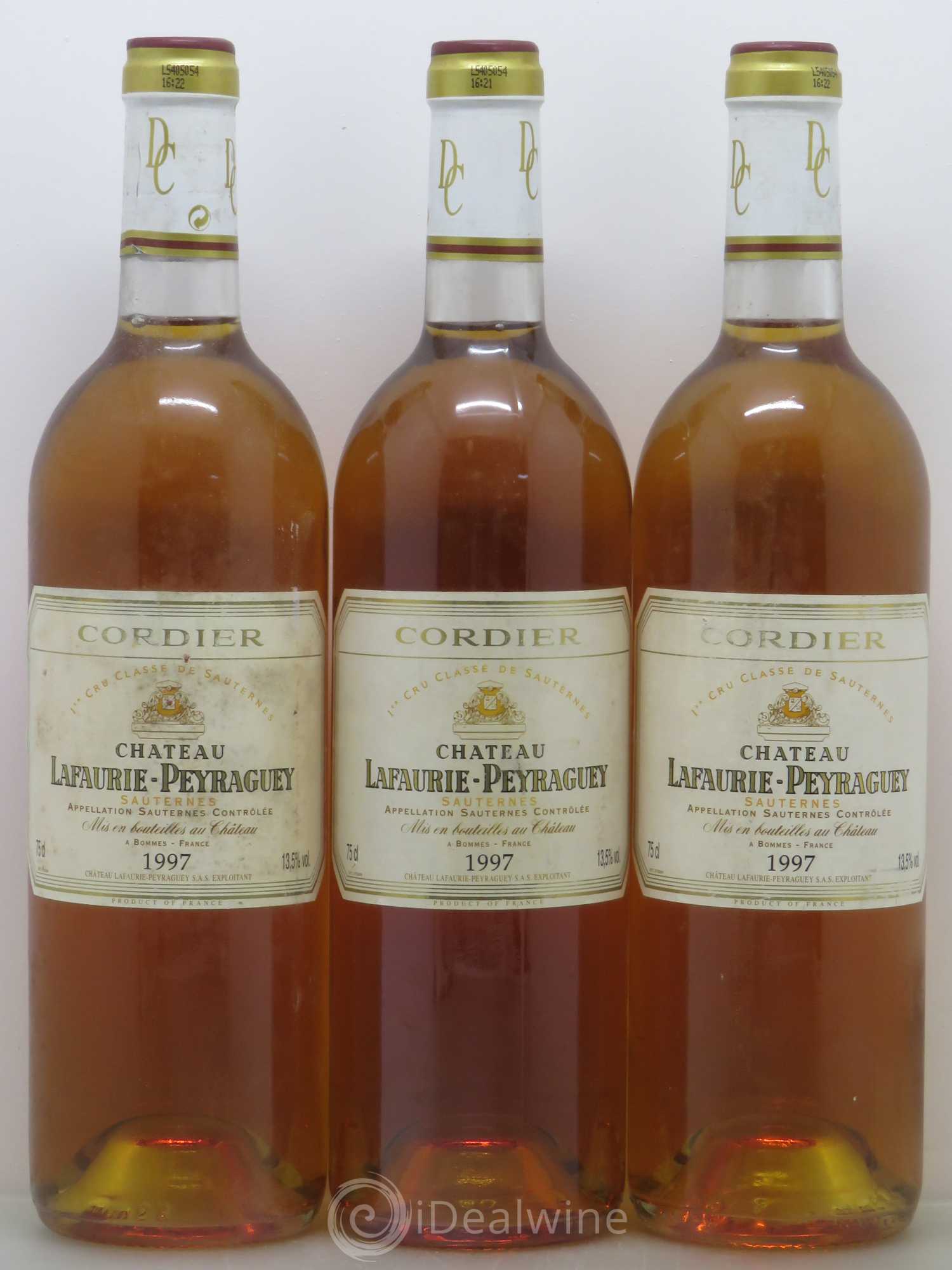 Château Lafaurie-Peyraguey 1er Grand Cru Classé 1997 - Lotto di 3 bottiglie - 0