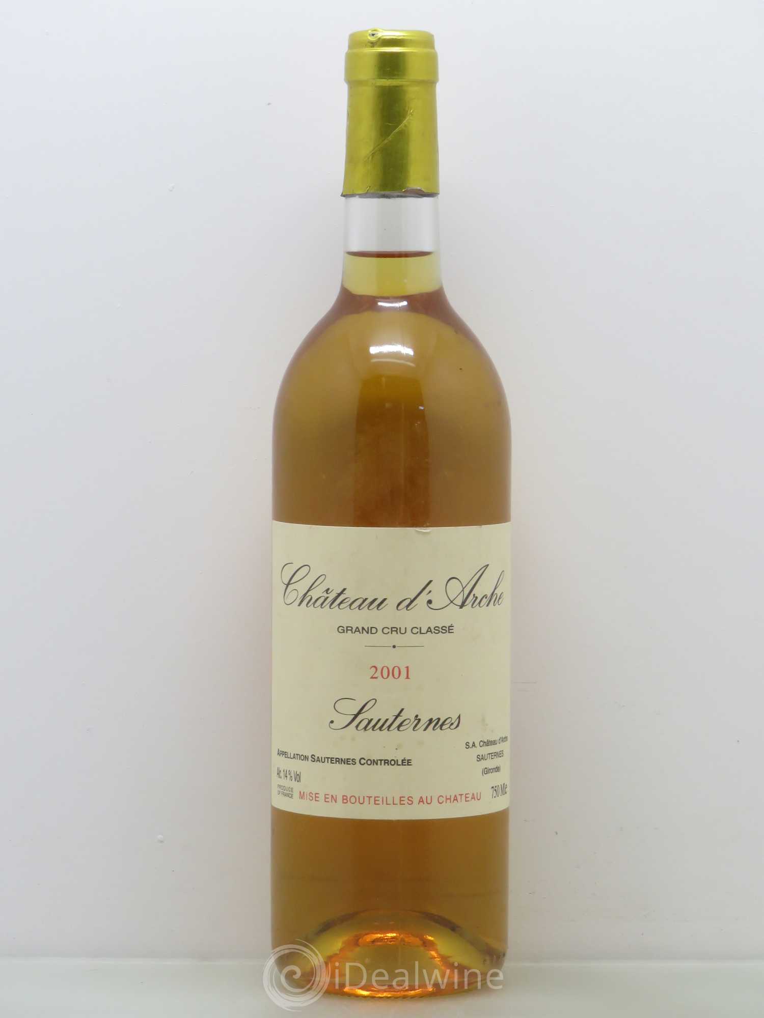 Château d' Arche 2ème Grand Cru Classé 2001 - Lotto di 1 bottiglia - 0