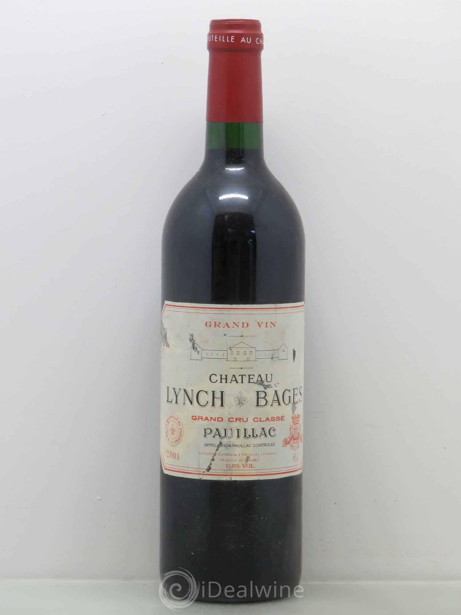 Château Lynch Bages 5ème Grand Cru Classé 2001 - Lot de 1 bouteille - 0