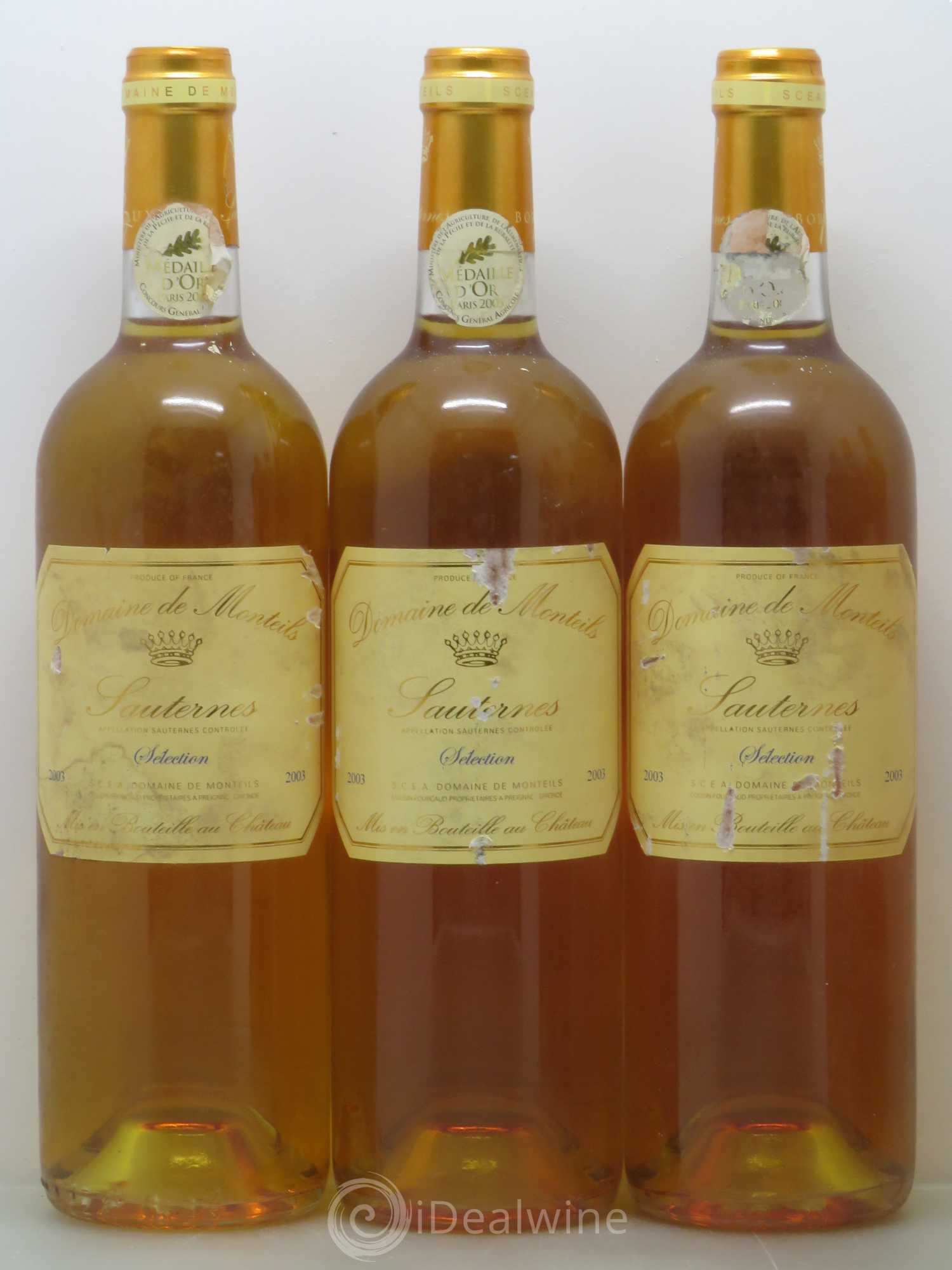 Château Monteils Cru Bourgeois Sélection 2003 - Posten von 6 Flaschen - 1