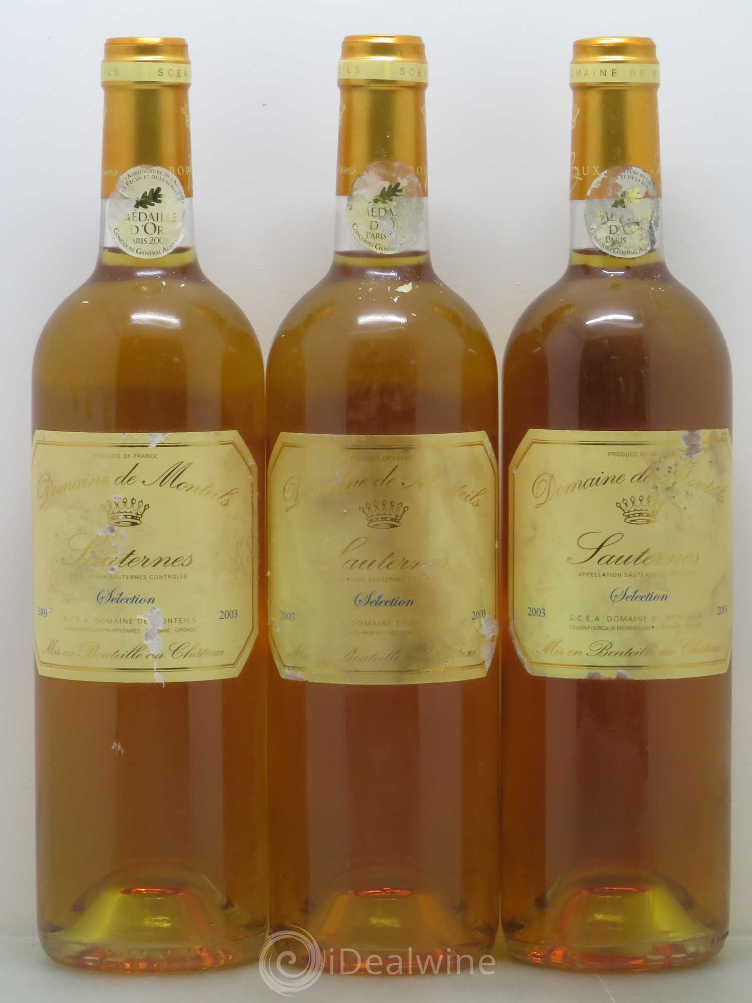 Château Monteils Cru Bourgeois Sélection 2003 - Posten von 6 Flaschen - 2