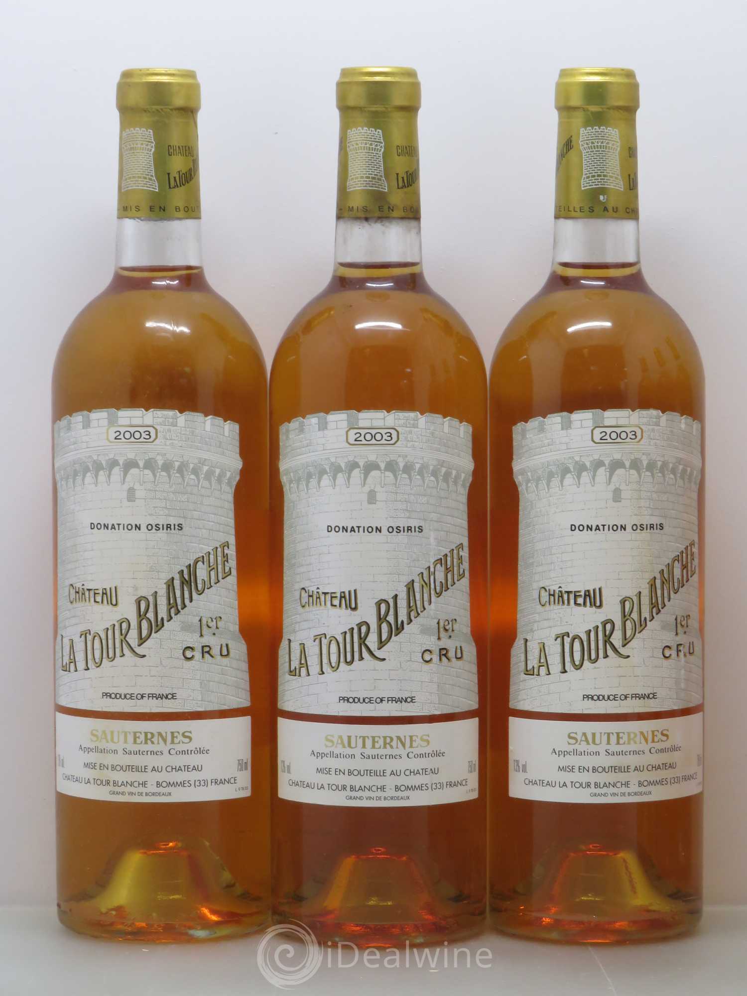 Château la Tour Blanche 1er Grand Cru Classé 2003 - Lotto di 6 bottiglie - 1