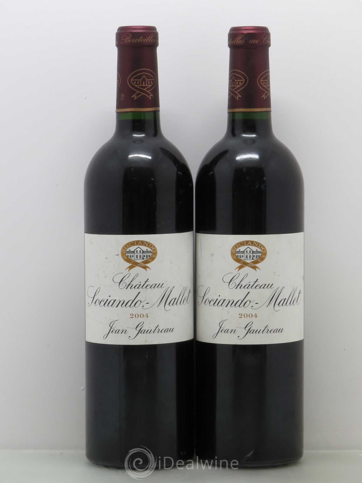 Château Sociando Mallet 2004 - Lot de 2 bouteilles - 0