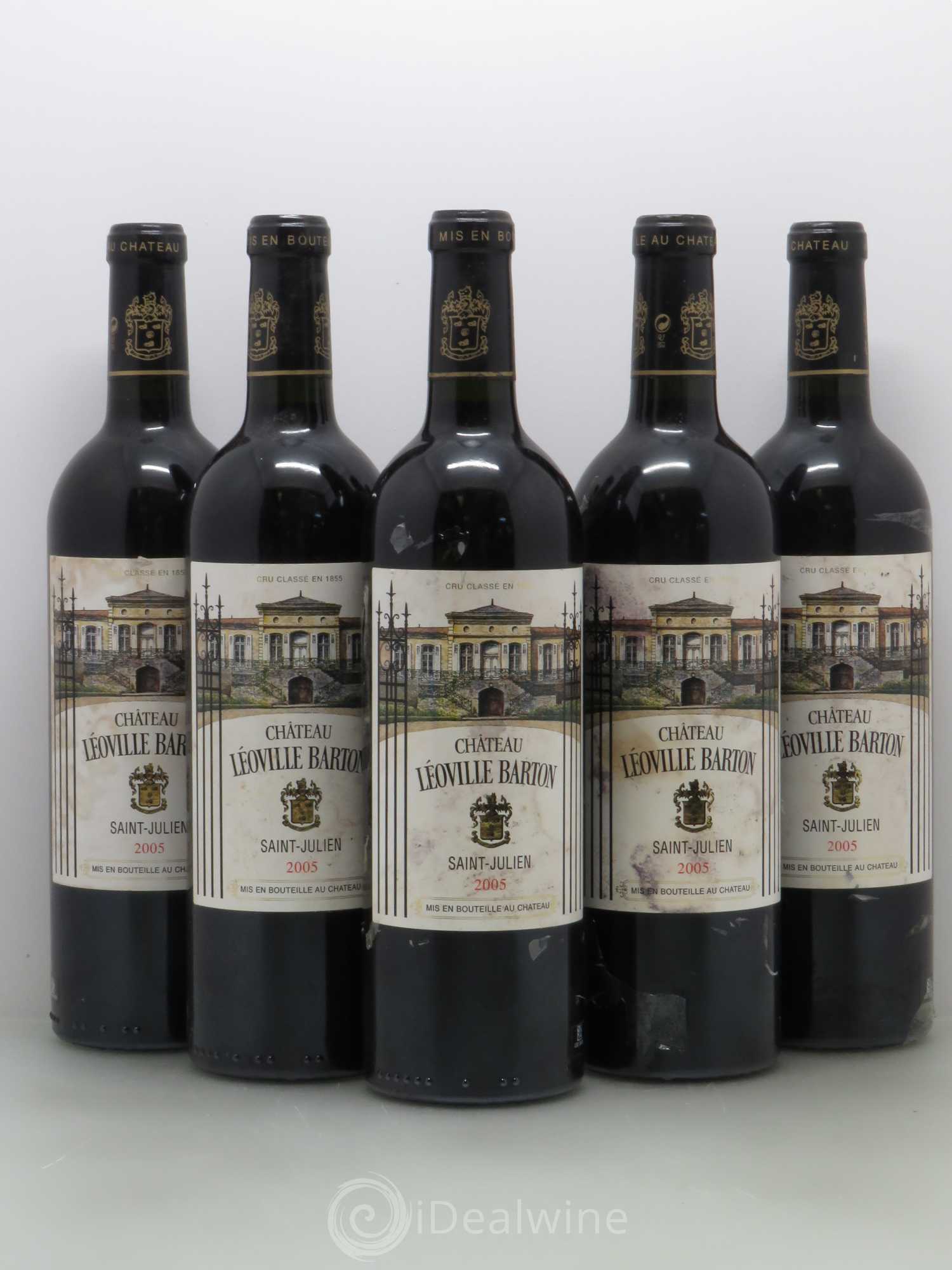 Château Léoville Barton 2ème Grand Cru Classé 2005 - Lot de 5 bouteilles - 0