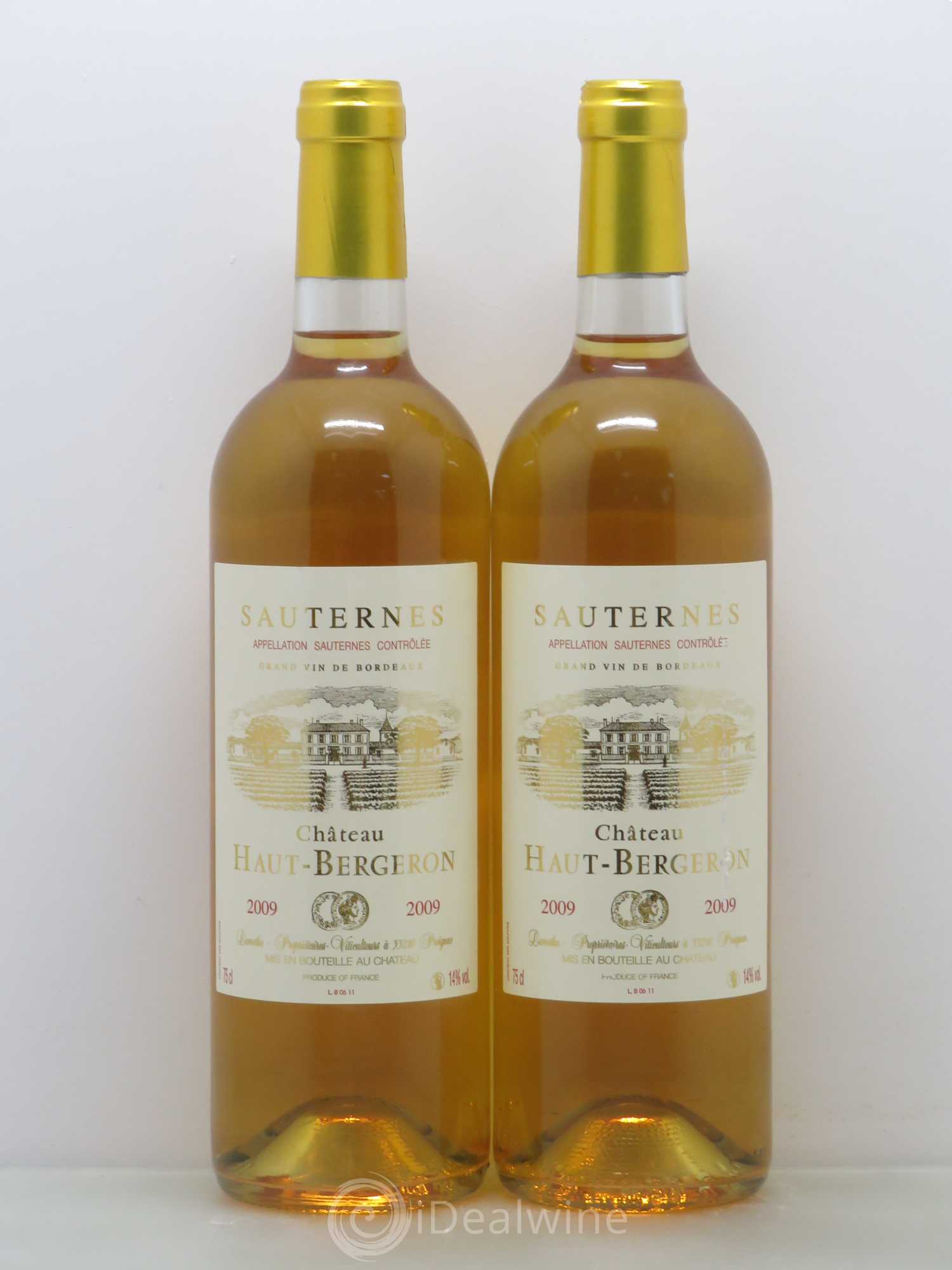 Château Haut-Bergeron 2009 - Lotto di 2 bottiglie - 0
