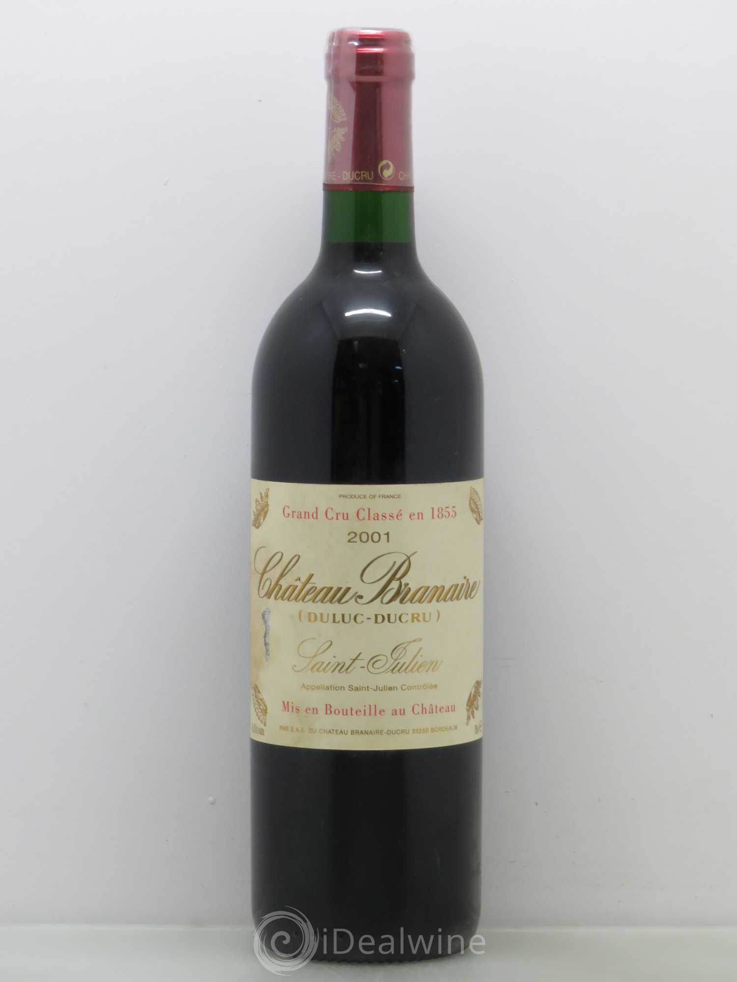 Château Branaire Ducru 4ème Grand Cru Classé 2001 - Lot de 1 bouteille - 0