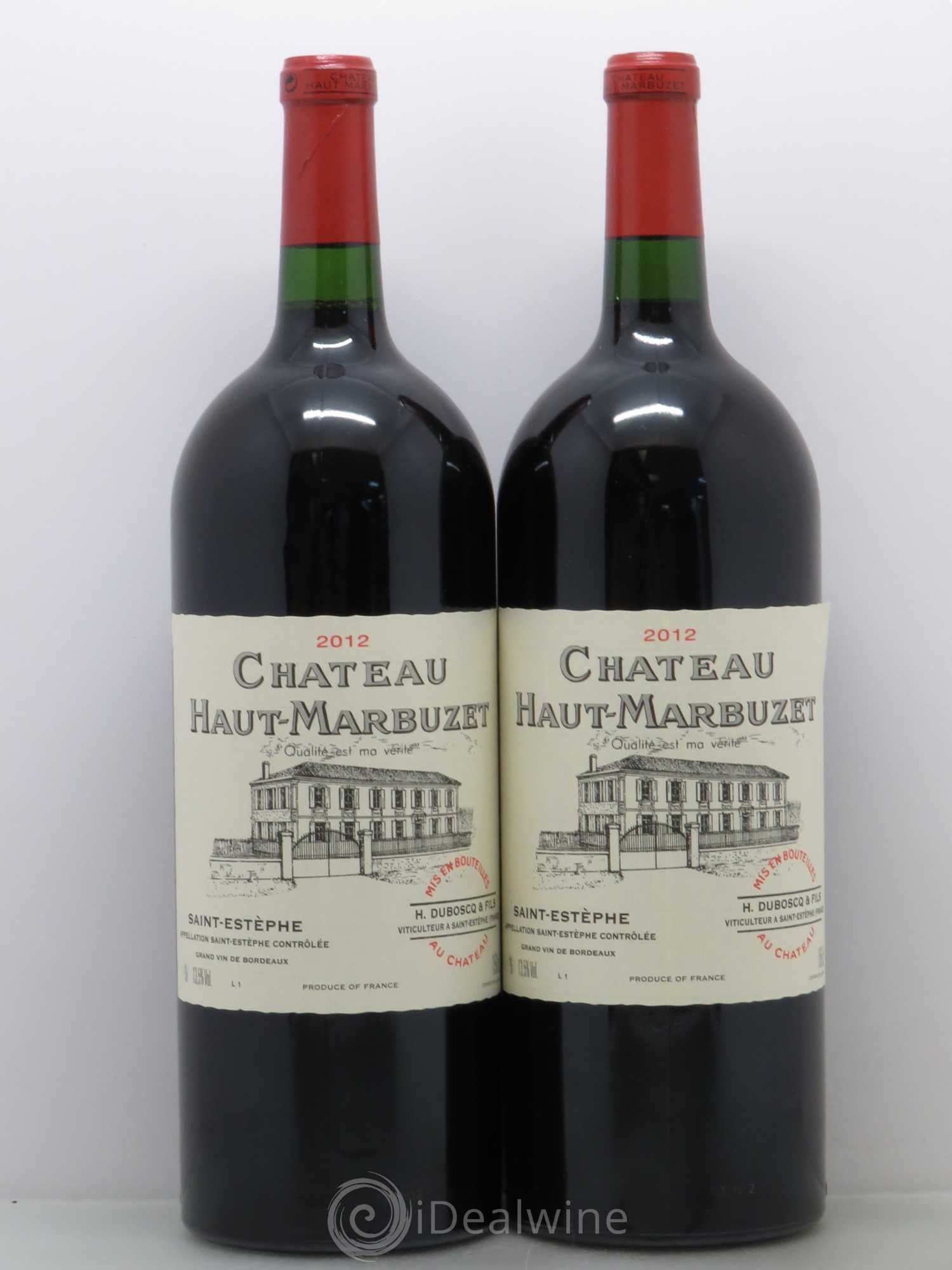 Château Haut Marbuzet 2012 - Lot de 2 magnums - 0