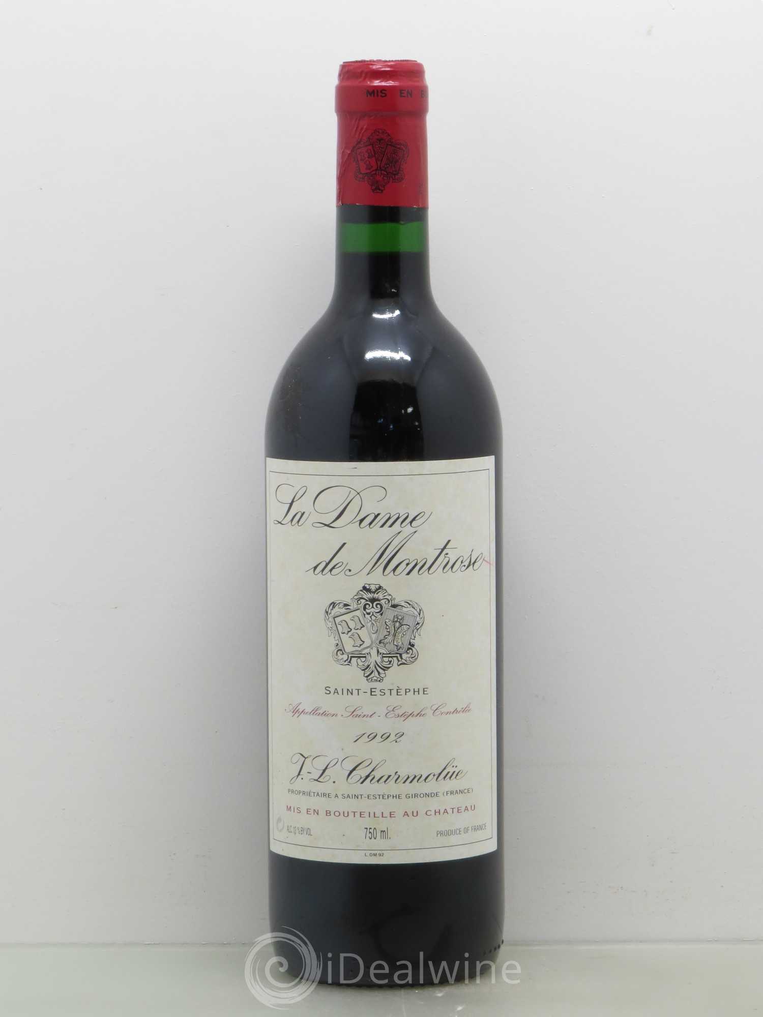 La Dame de Montrose Second Vin 1992 - Lot de 1 bouteille - 0