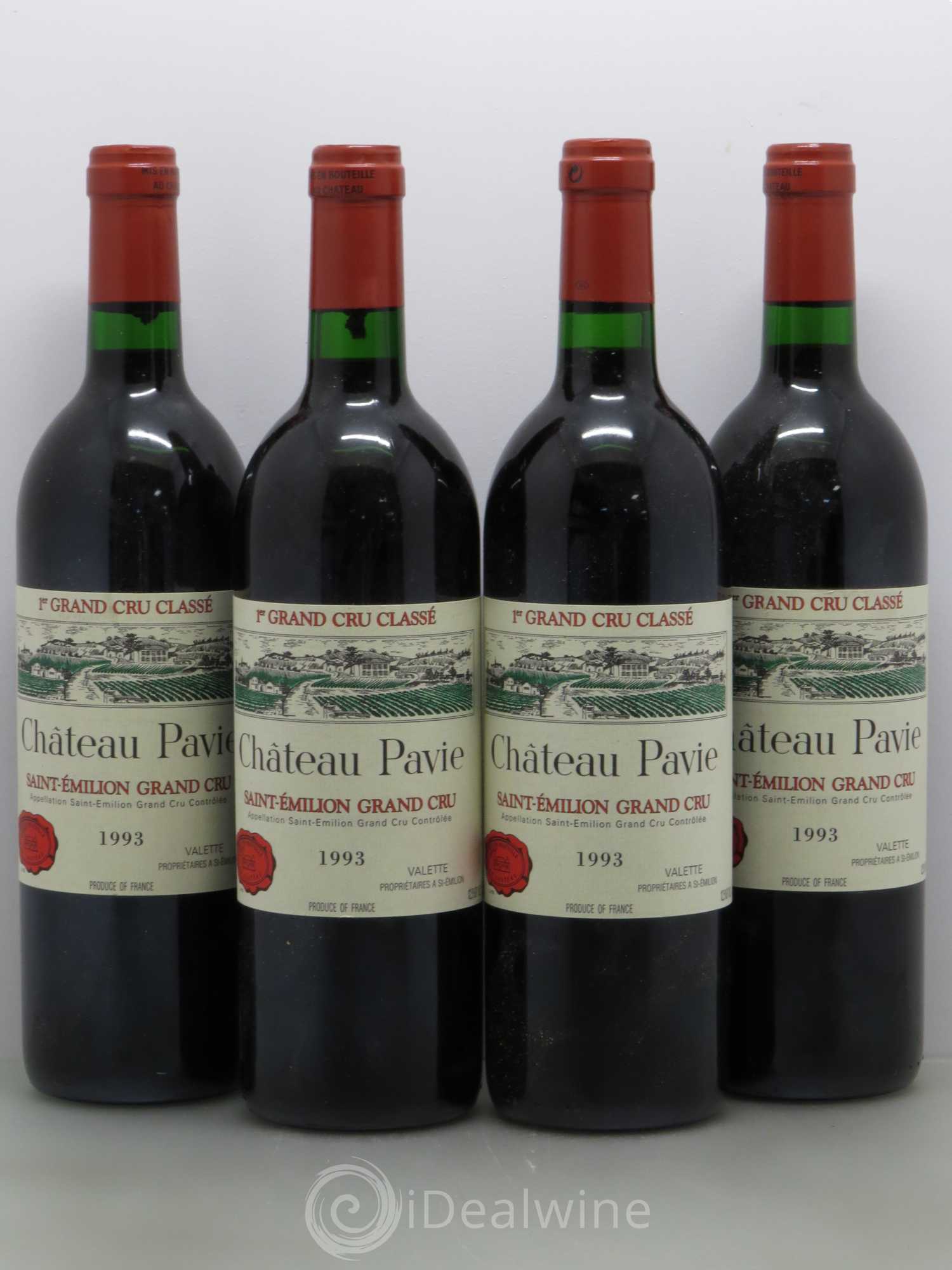 Château Pavie 1er Grand Cru Classé A 1993 - Lot de 4 bouteilles - 0