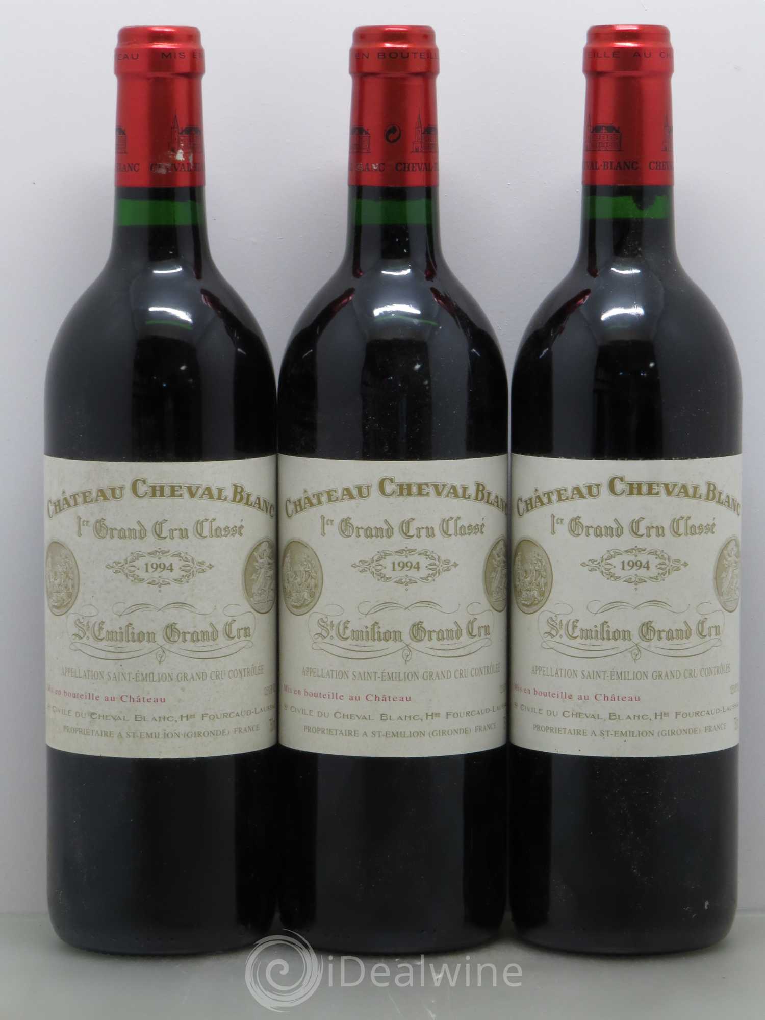 Château Cheval Blanc 1er Grand Cru Classé A 1994 - Lot de 3 bouteilles - 0