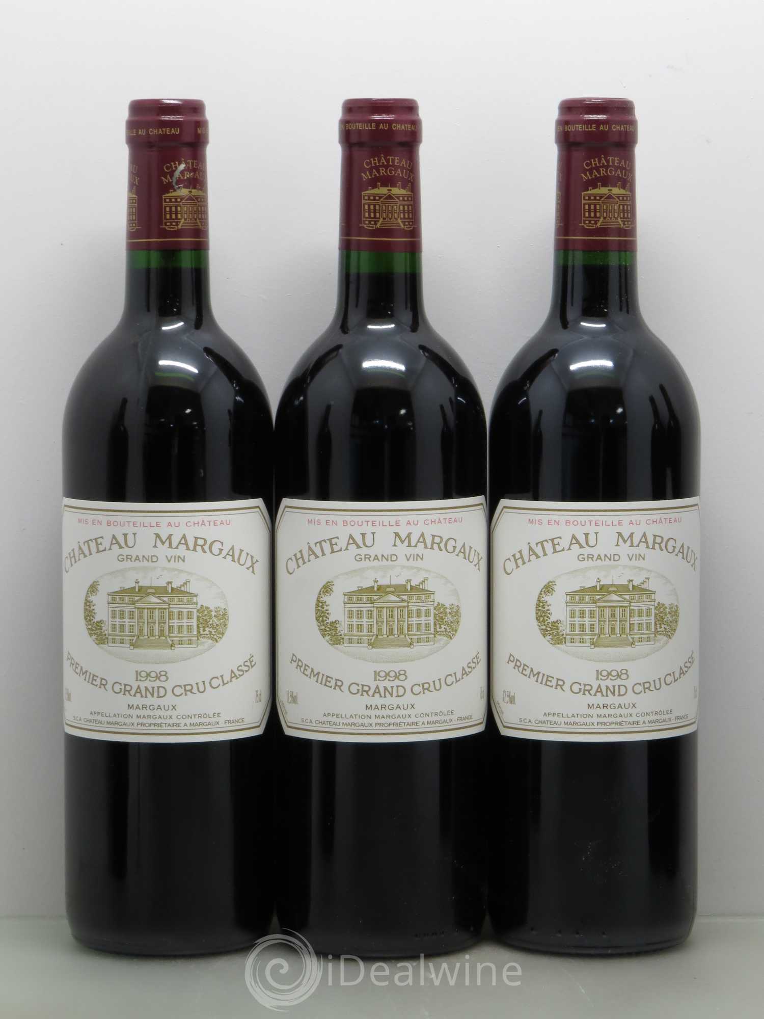 Château Margaux 1er Grand Cru Classé 1998 - Lot de 12 bouteilles - 3