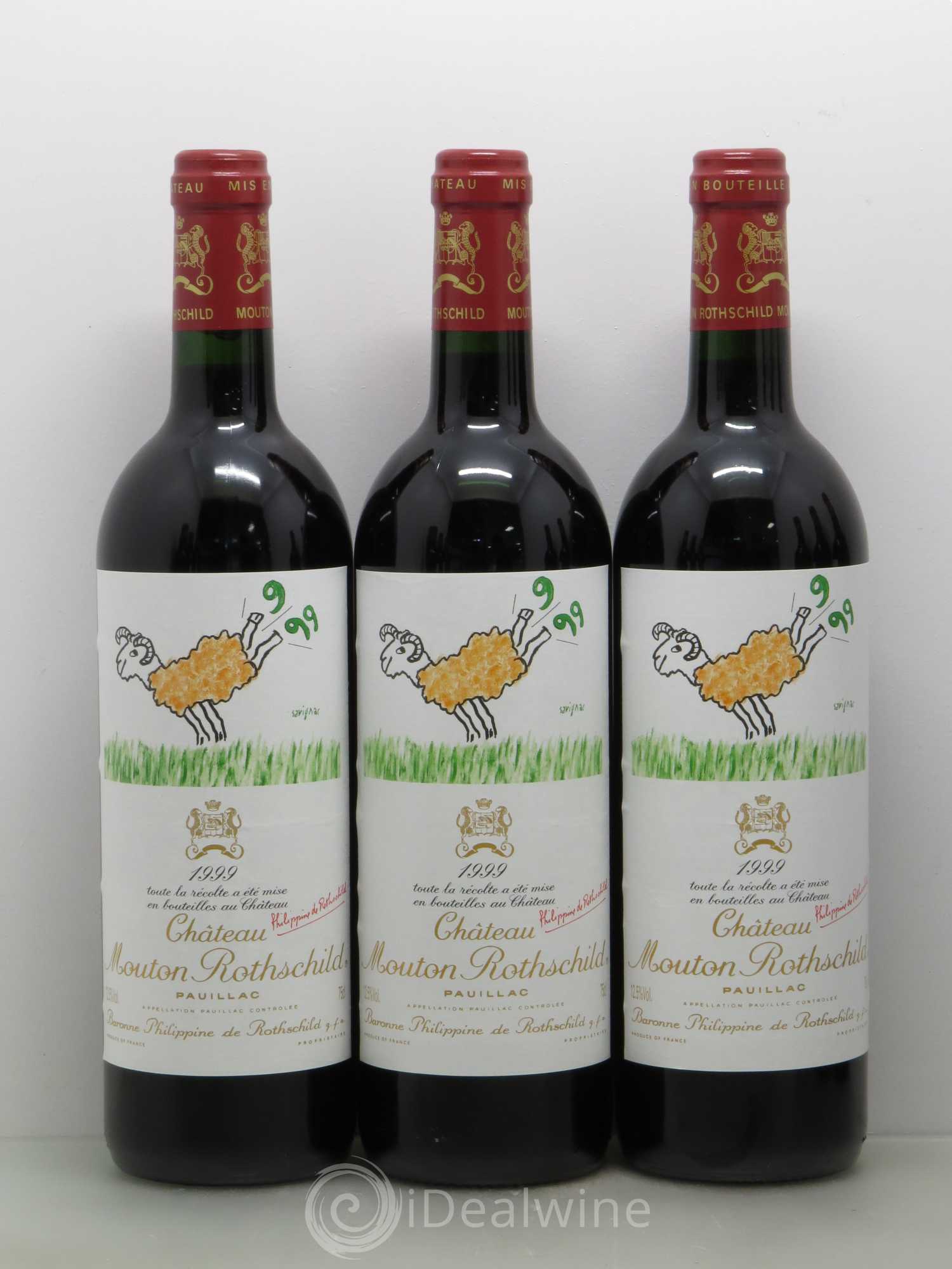 Château Mouton Rothschild 1er Grand Cru Classé 1999 - Lot de 12 bouteilles - 2