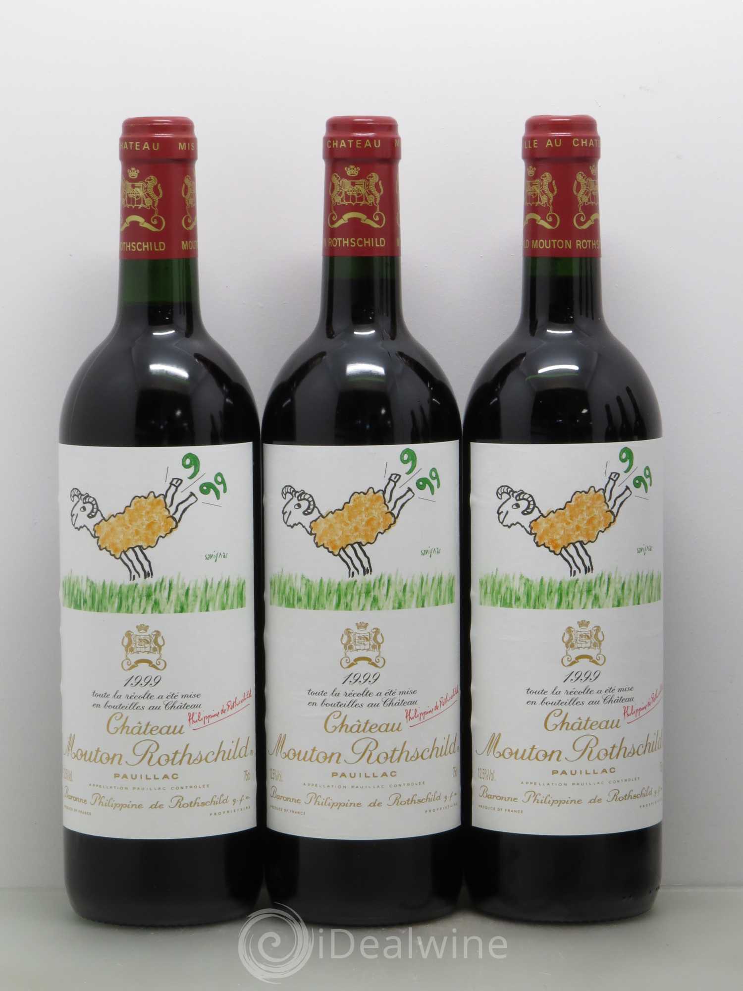 Château Mouton Rothschild 1er Grand Cru Classé 1999 - Lot de 12 bouteilles - 3