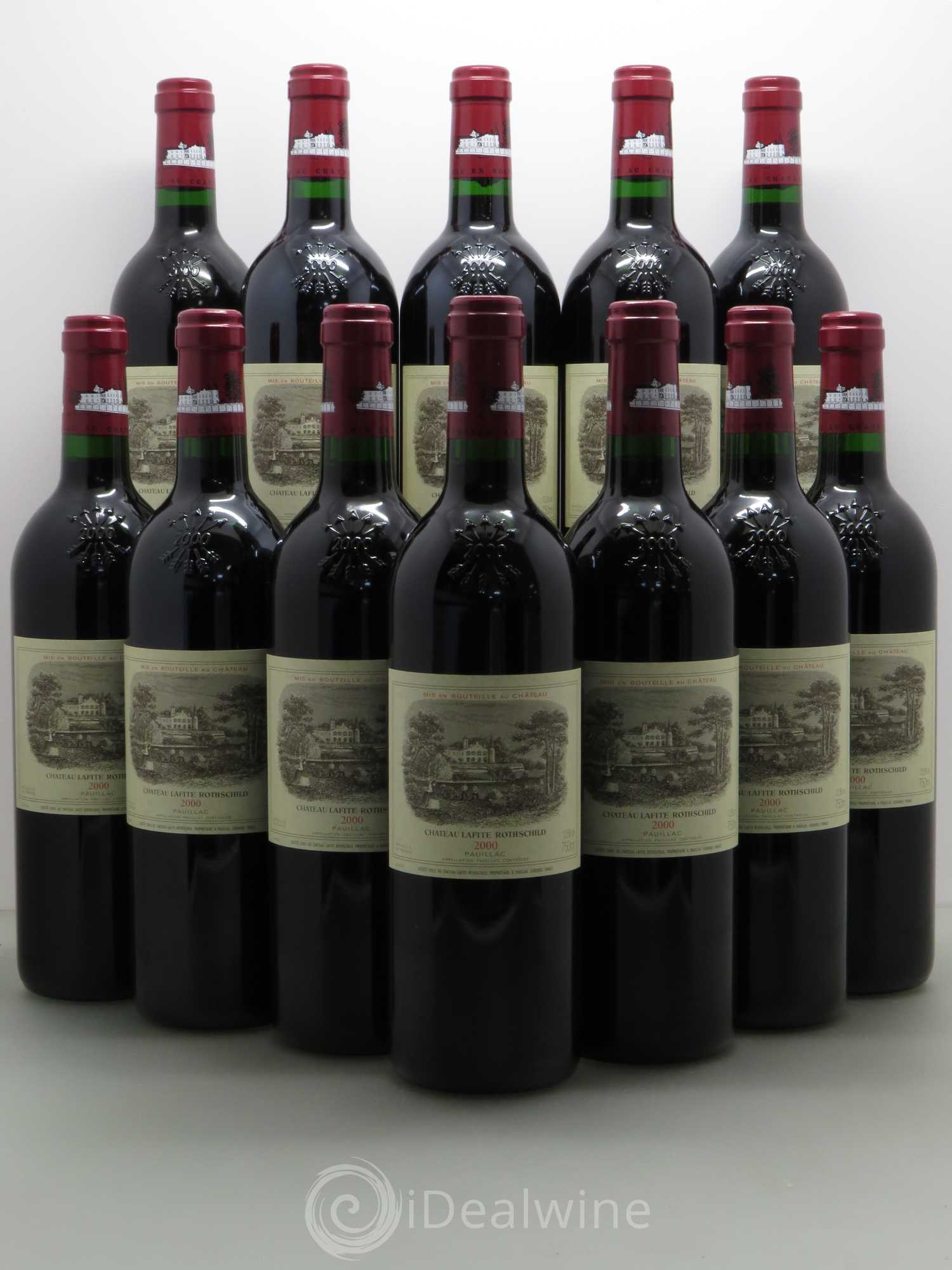 Château Lafite Rothschild 1er Grand Cru Classé 2000 - Lot de 12 bouteilles - 0