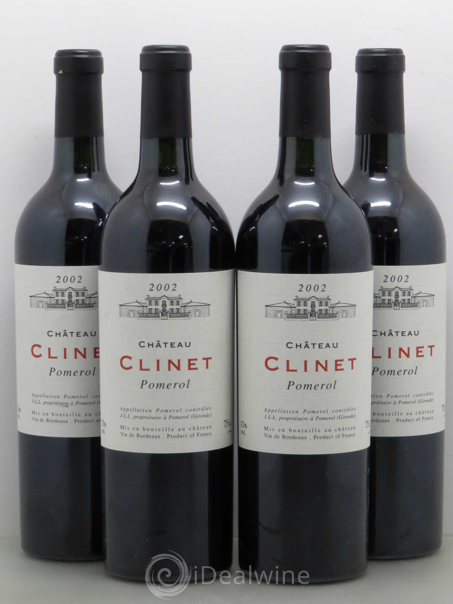 Château Clinet 2002 - Posten von 4 Flaschen - 0