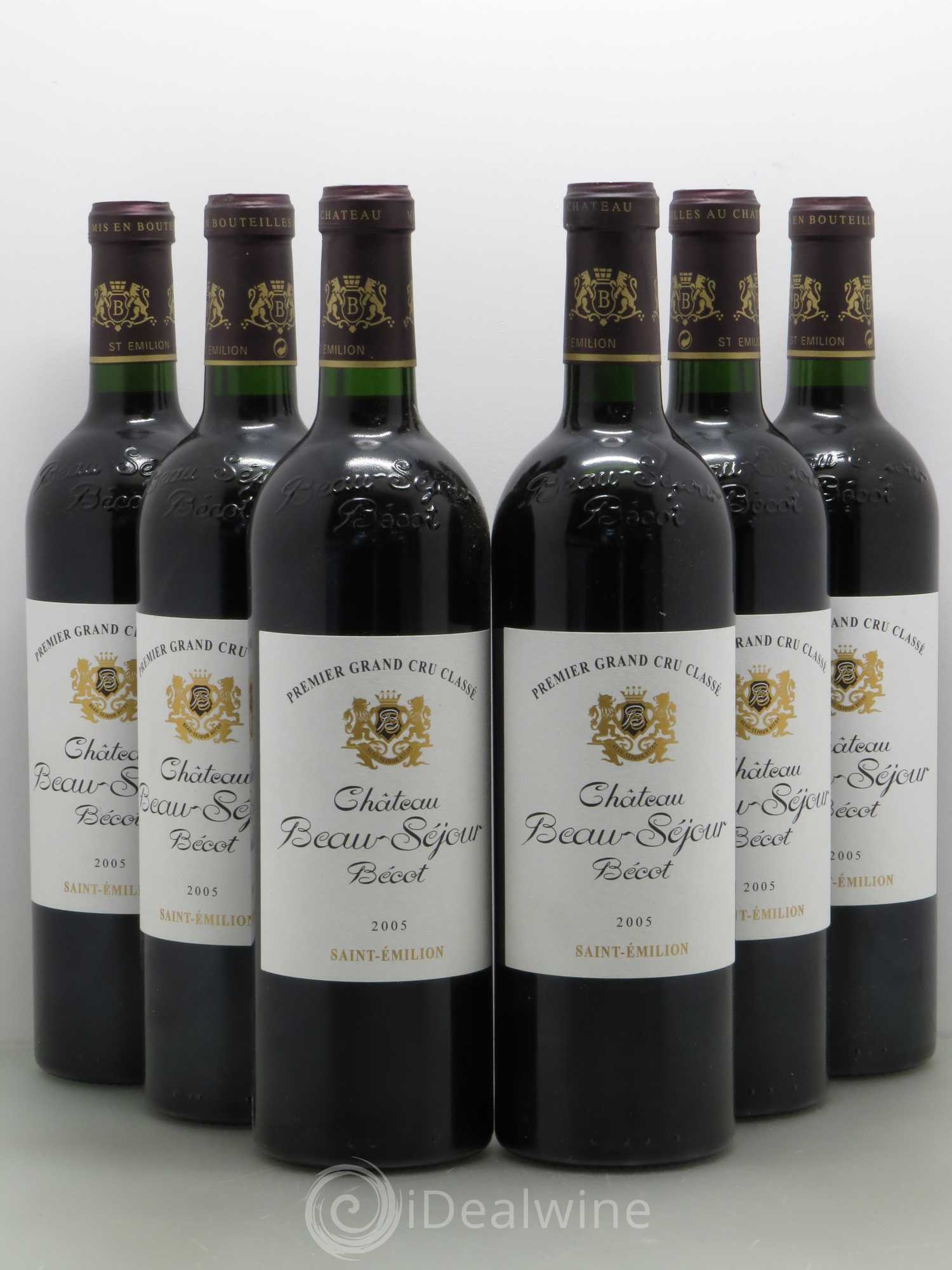 Château Beau-Séjour Bécot 1er Grand Cru Classé B 2005 - Lot de 6 bouteilles - 0
