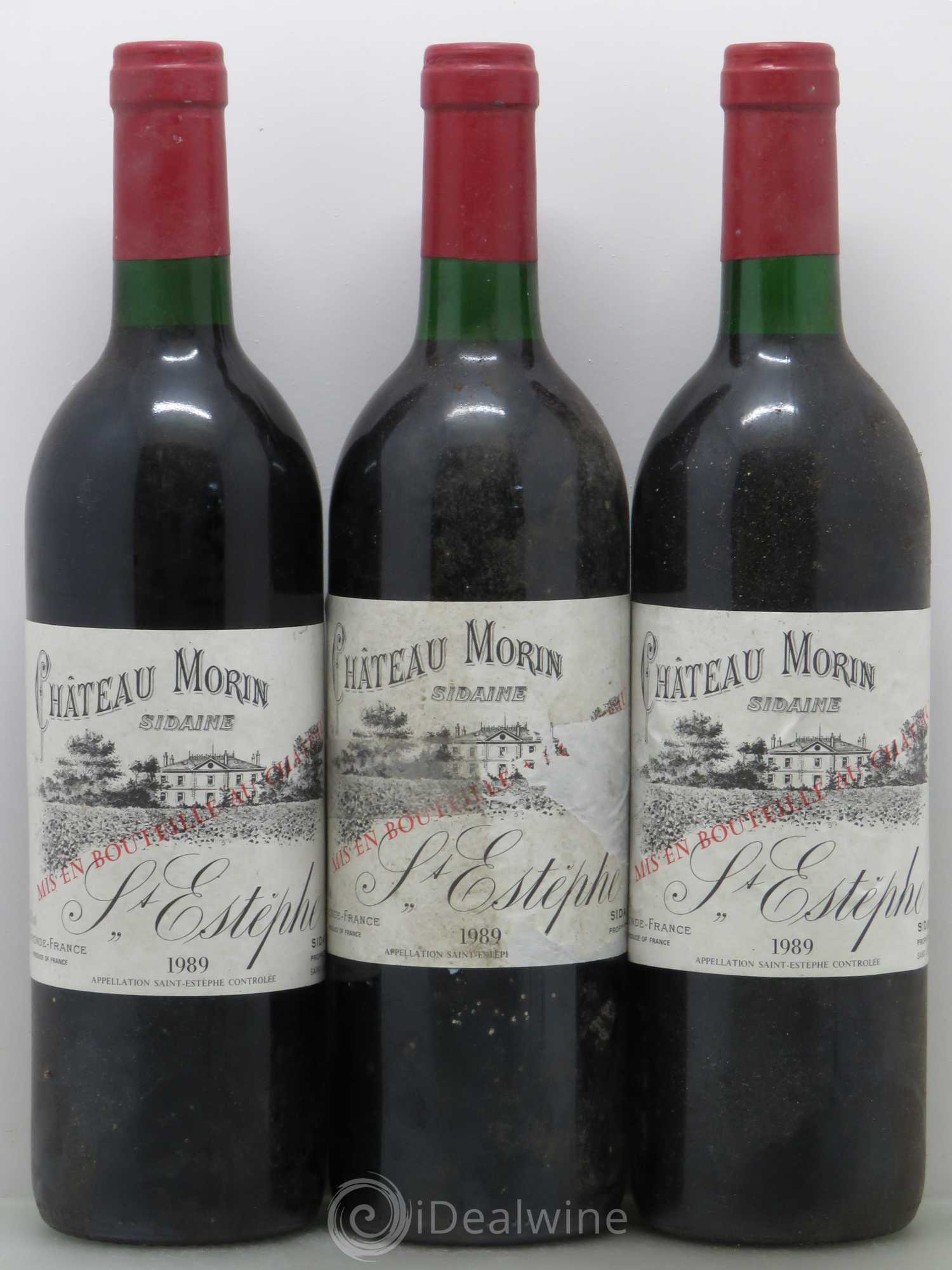 Saint-Estèphe Château Morin 1989 - Posten von 3 Flaschen - 0
