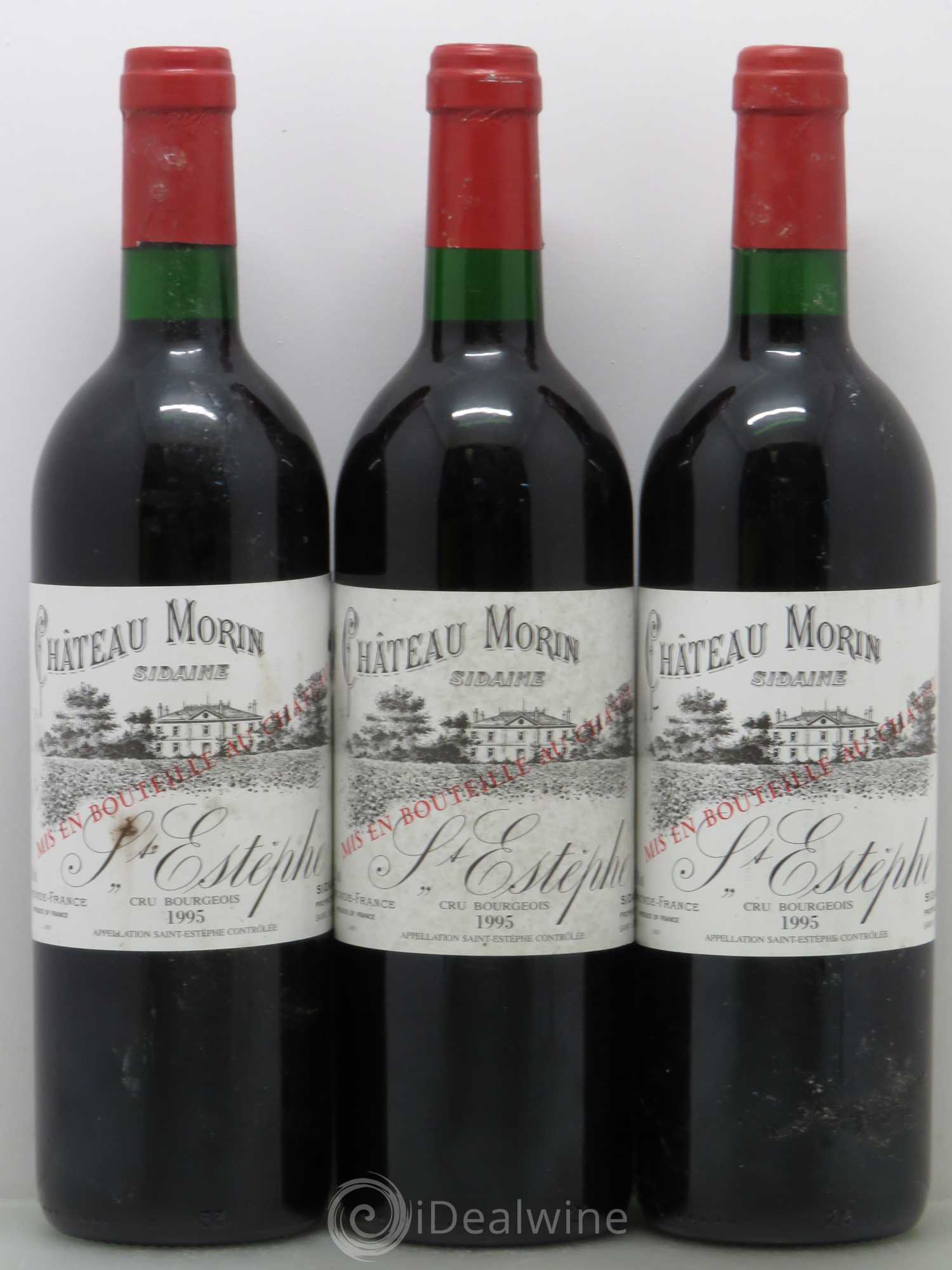 Saint-Estèphe Château Morin 1995 - Lot de 3 bouteilles - 0