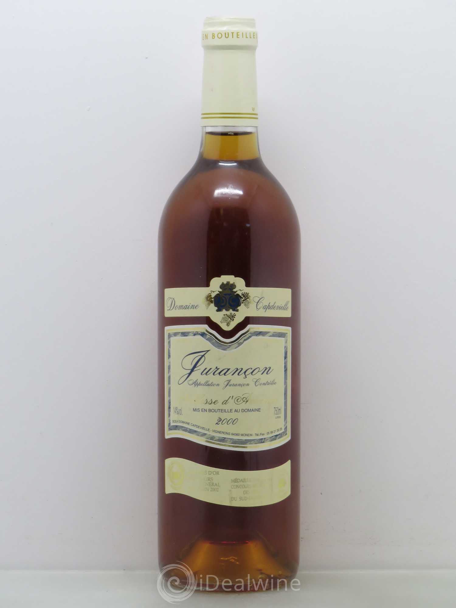 Jurançon Jurançon noblesse d'automne Domaine Capdvieille 2000 - Posten von 1 Flasche - 0