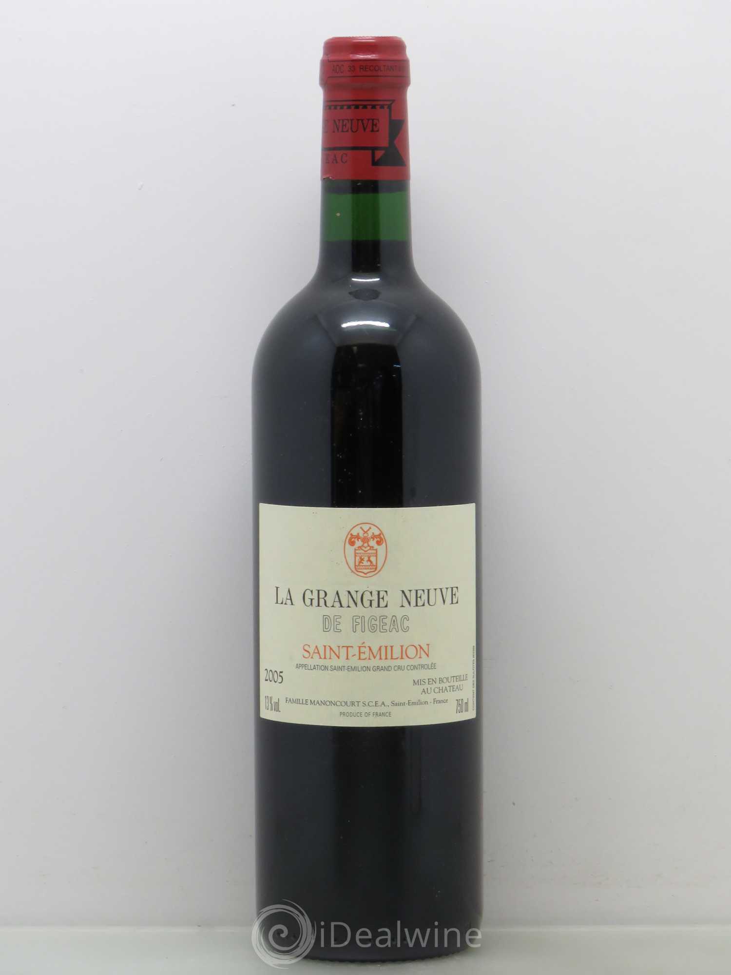 Château La Grange Neuve de Figeac 2005 - Lot de 1 bouteille - 0
