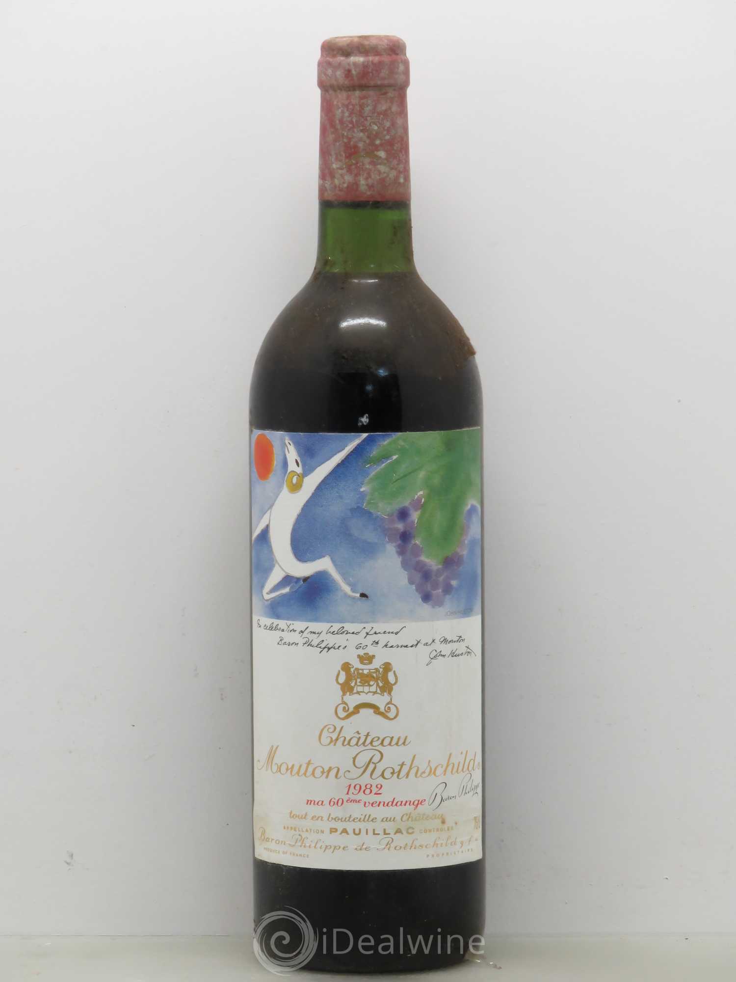 Château Mouton Rothschild 1er Grand Cru Classé 1982 - Lot de 1 bouteille - 0