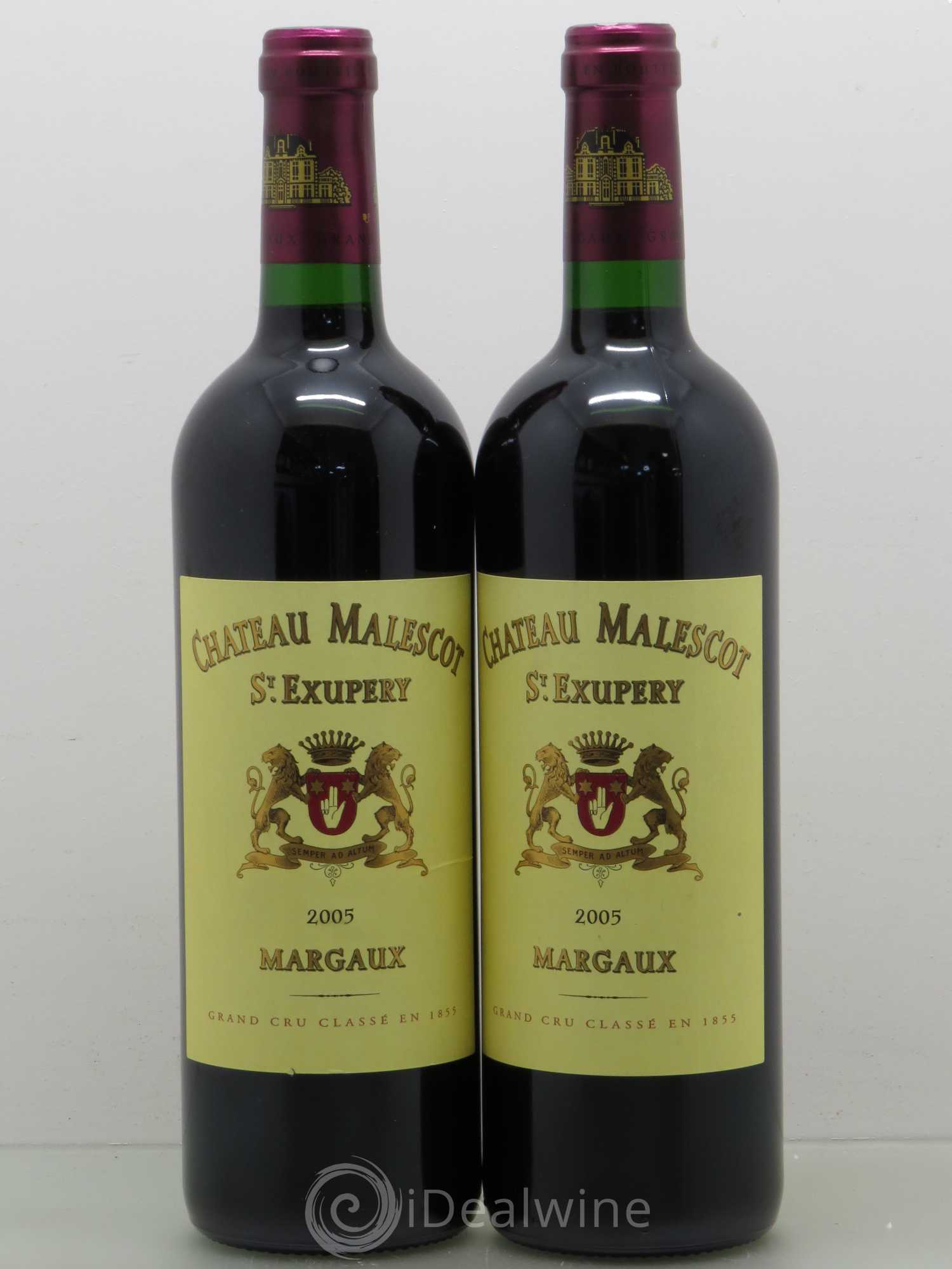 Château Malescot Saint-Exupéry 3ème Grand Cru Classé 2005 - Lot de 2 bouteilles - 0