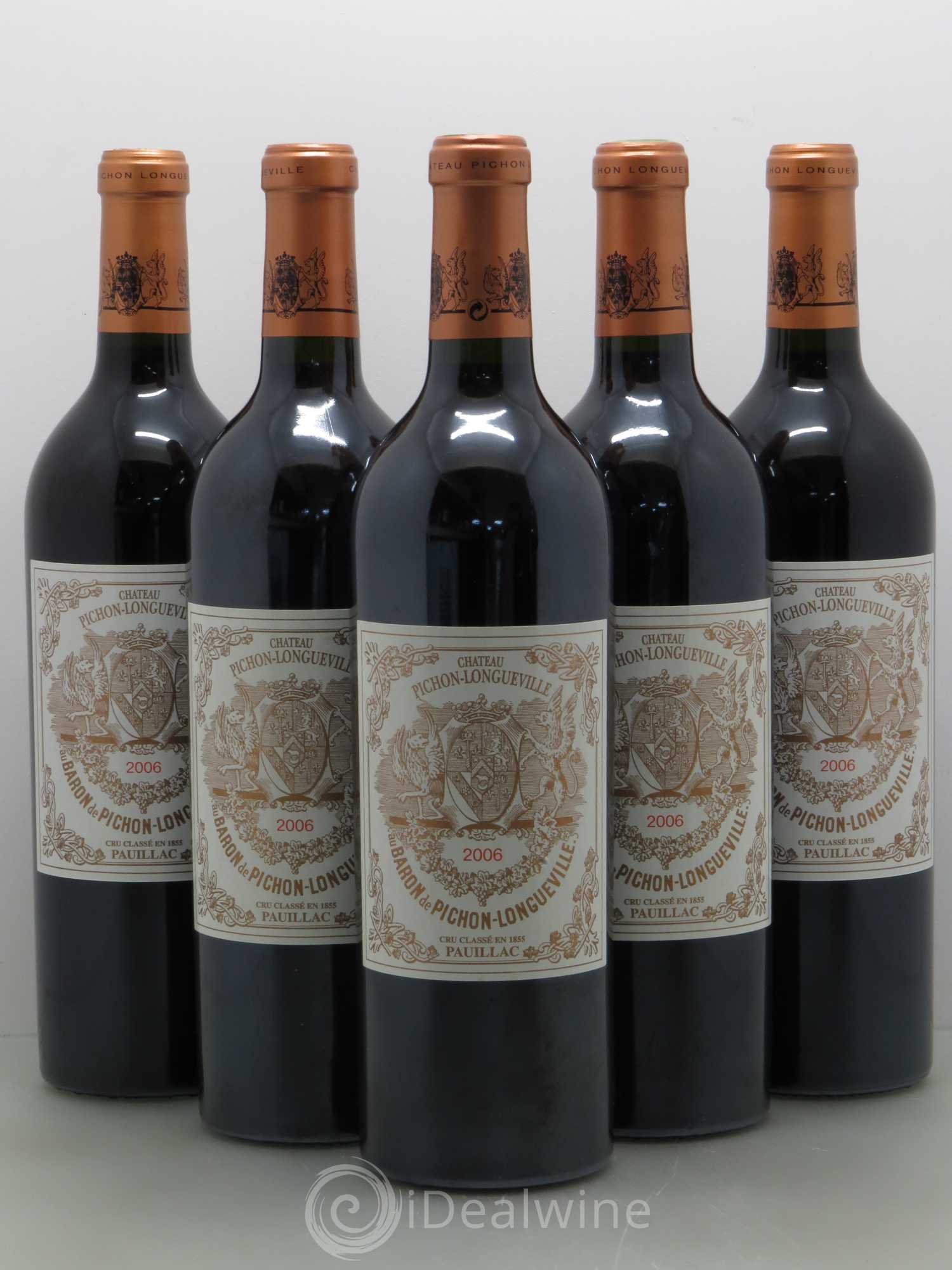 Pichon Longueville Baron 2ème Grand Cru Classé 2006 - Lot de 5 bouteilles - 0