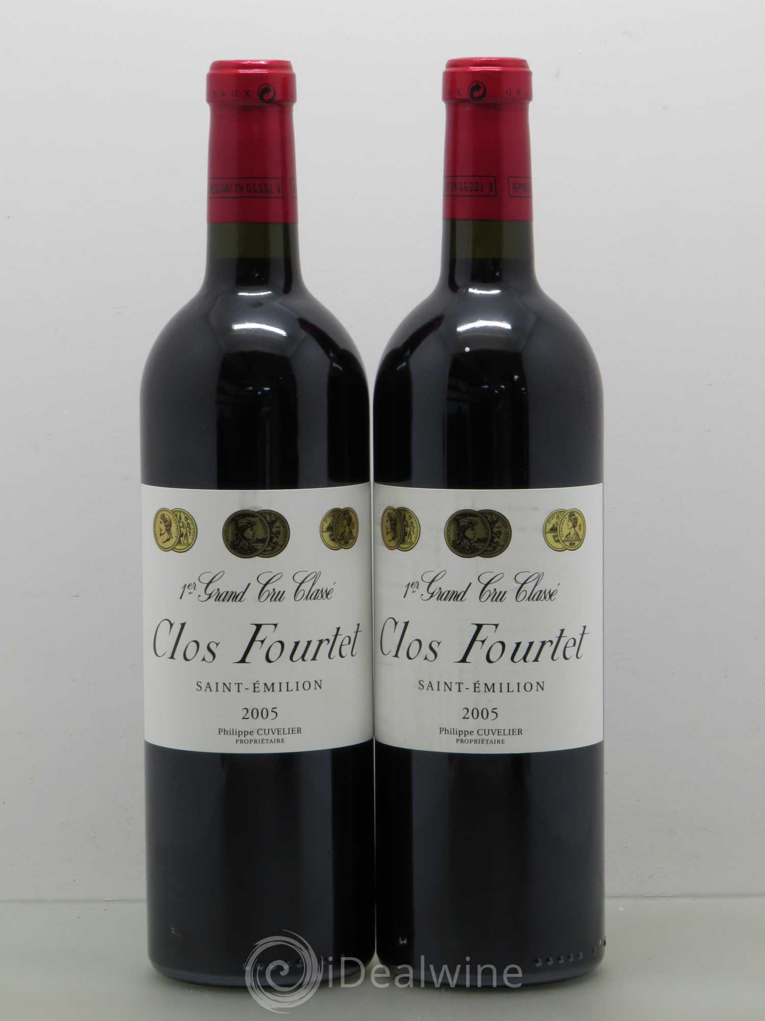 Clos Fourtet 1er Grand Cru Classé B 2005 - Lot de 2 bouteilles - 0