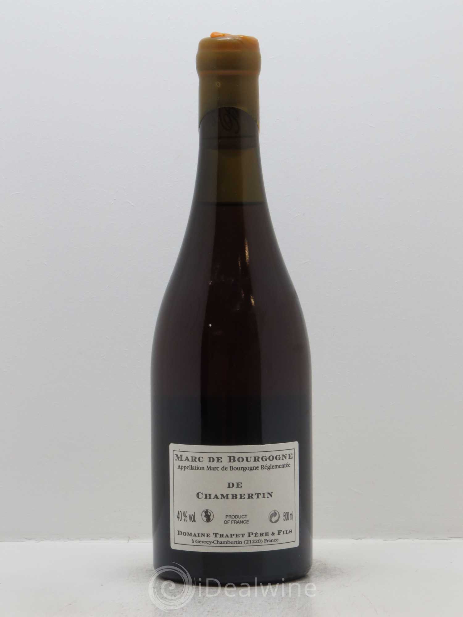 Eau de vie Marc de Chambertin Domaine Trapet (50cl) 1998 - Lot de 1 bouteille - 1