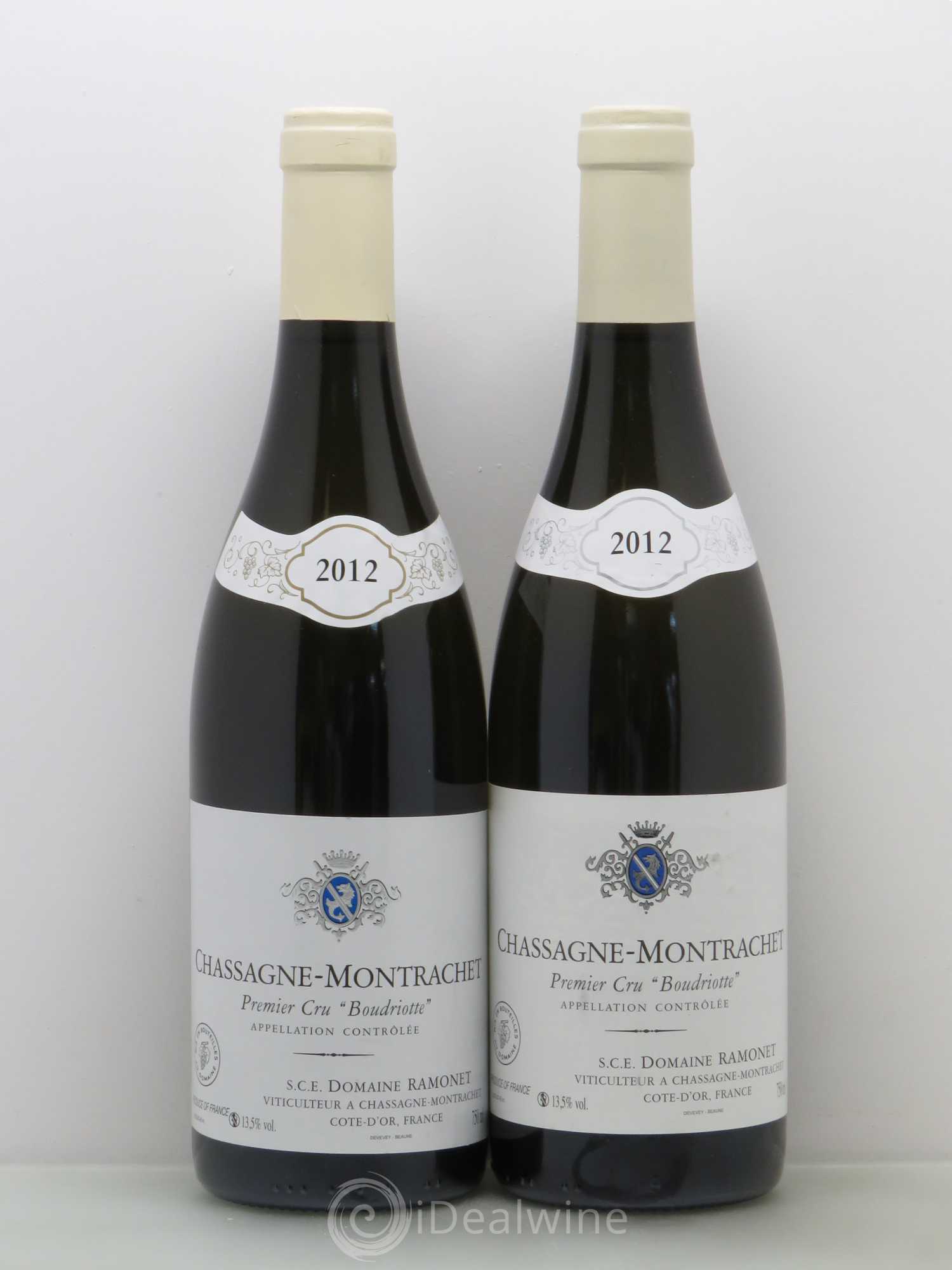 Chassagne-Montrachet 1er Cru Boudriotte Ramonet (Domaine) 2012 - Lot de 2 bouteilles - 0