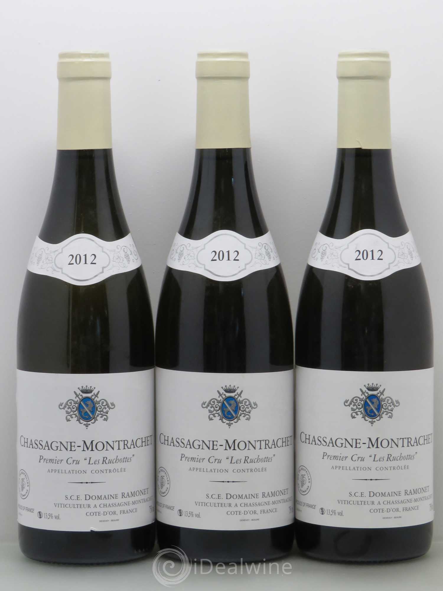 Chassagne-Montrachet 1er Cru Les Ruchottes Ramonet (Domaine) 2012 - Lot de 3 bouteilles - 0