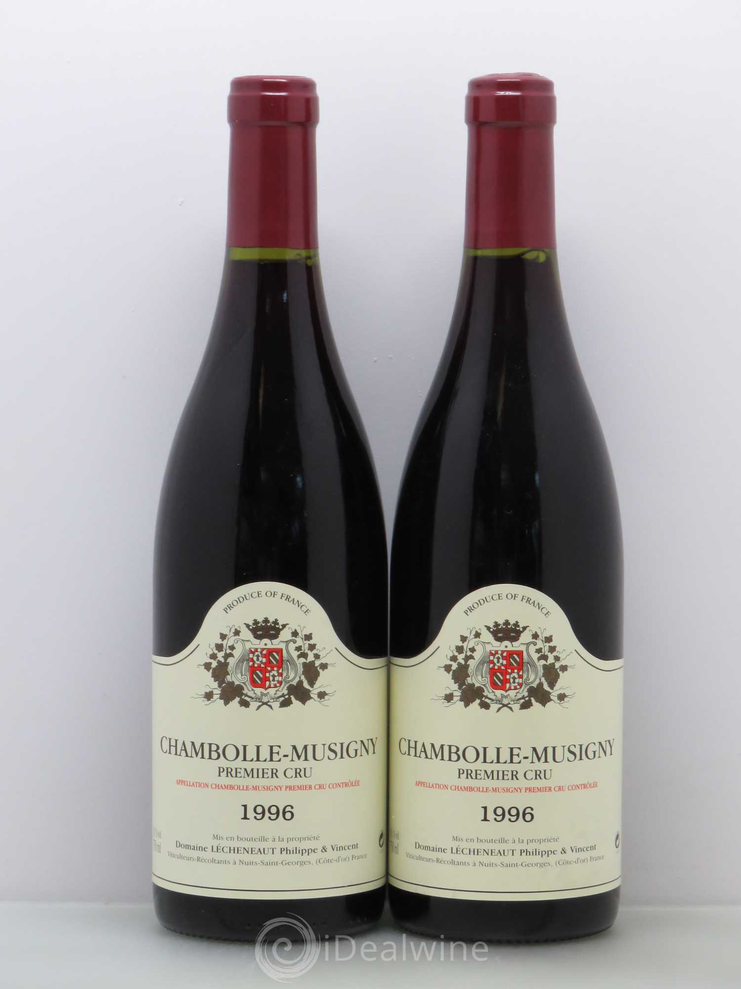 Chambolle-Musigny 1er Cru Domaine Philippe Lecheneaut 1996 - Posten von 2 Flaschen - 0