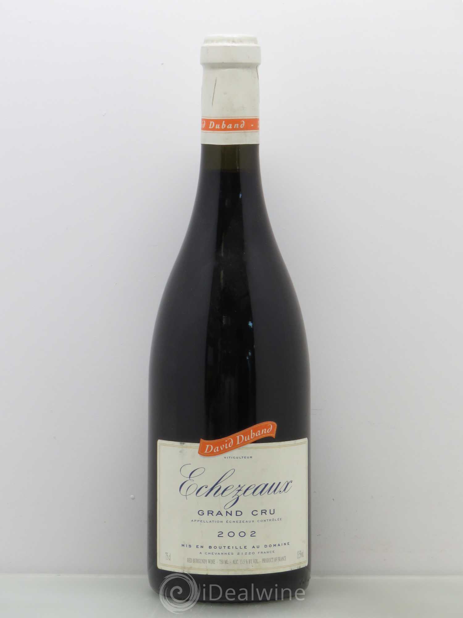 Echezeaux Grand Cru David Duband (Domaine) 2002 - Lot de 1 bouteille - 0