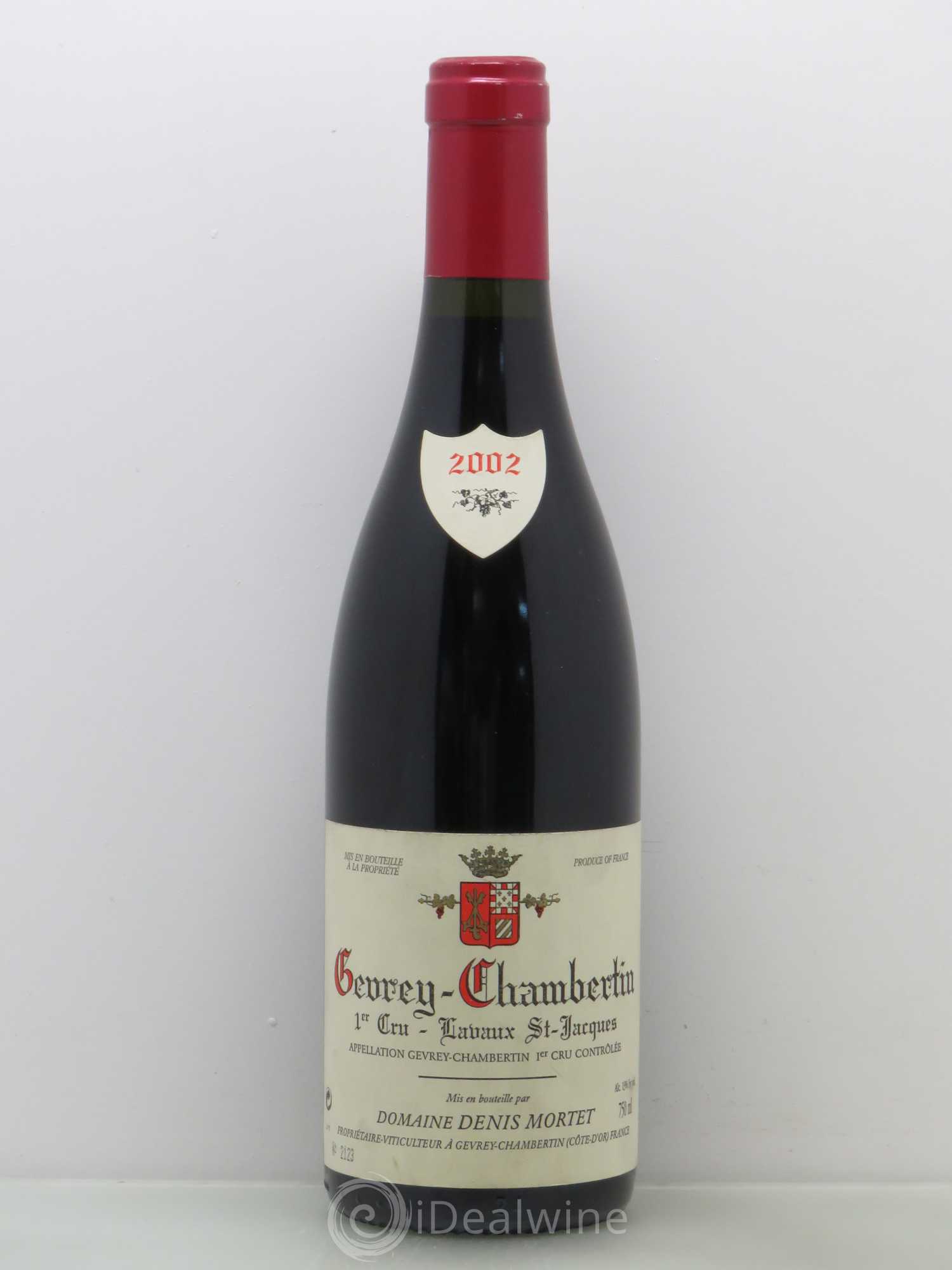 Gevrey-Chambertin 1er Cru Lavaux Saint Jacques Denis Mortet (Domaine) 2002 - Lot de 1 bouteille - 0