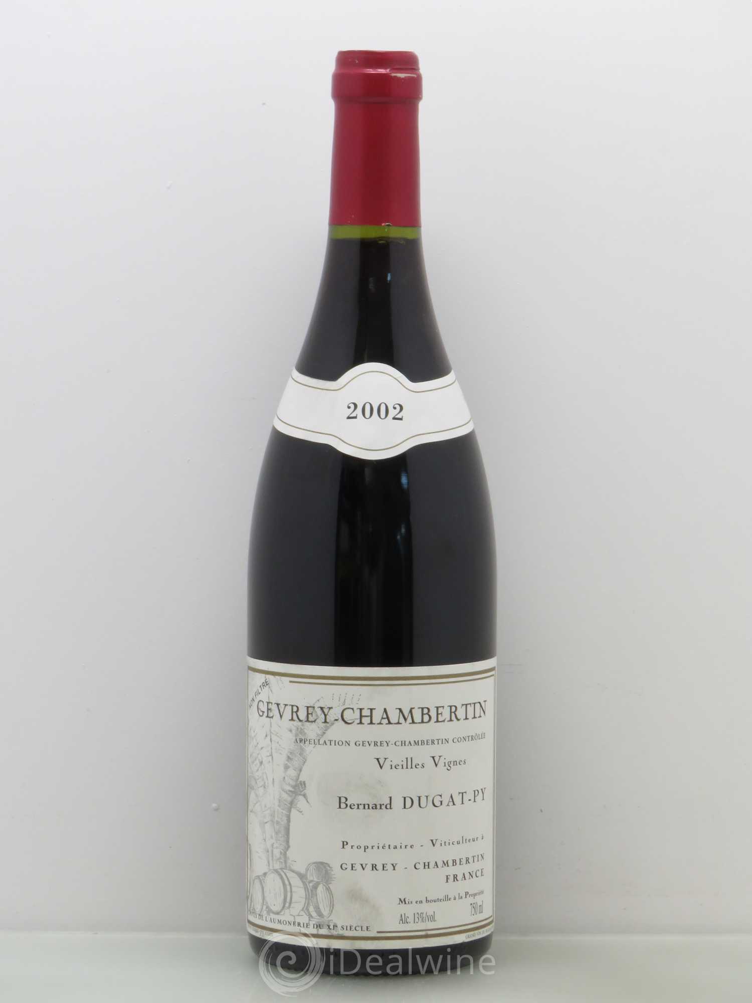 Gevrey-Chambertin Vieilles Vignes Dugat-Py 2002 - Lot de 1 bouteille - 0