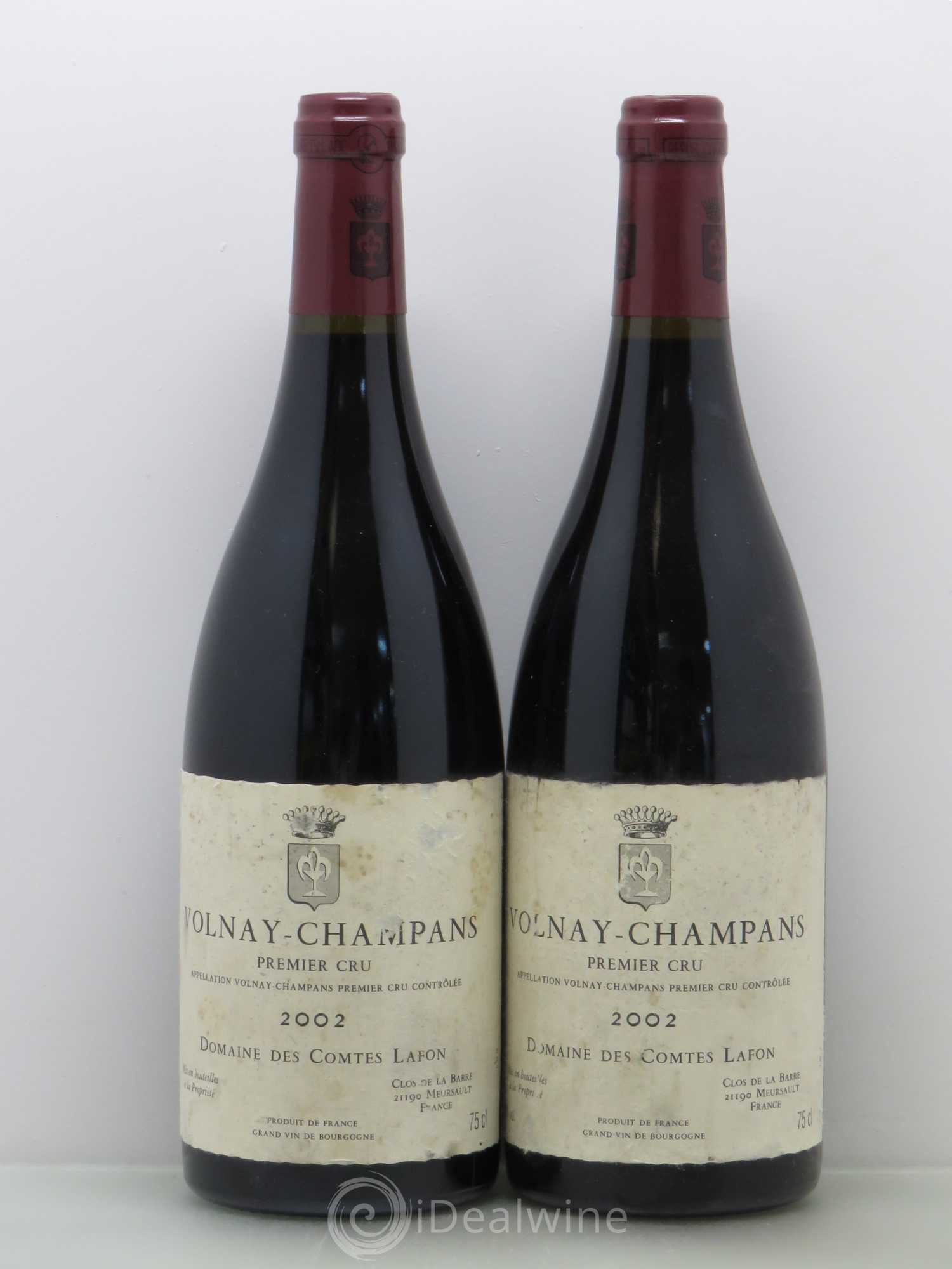 Volnay 1er Cru Champans Comtes Lafon (Domaine des) 2002 - Lot de 2 bouteilles - 0