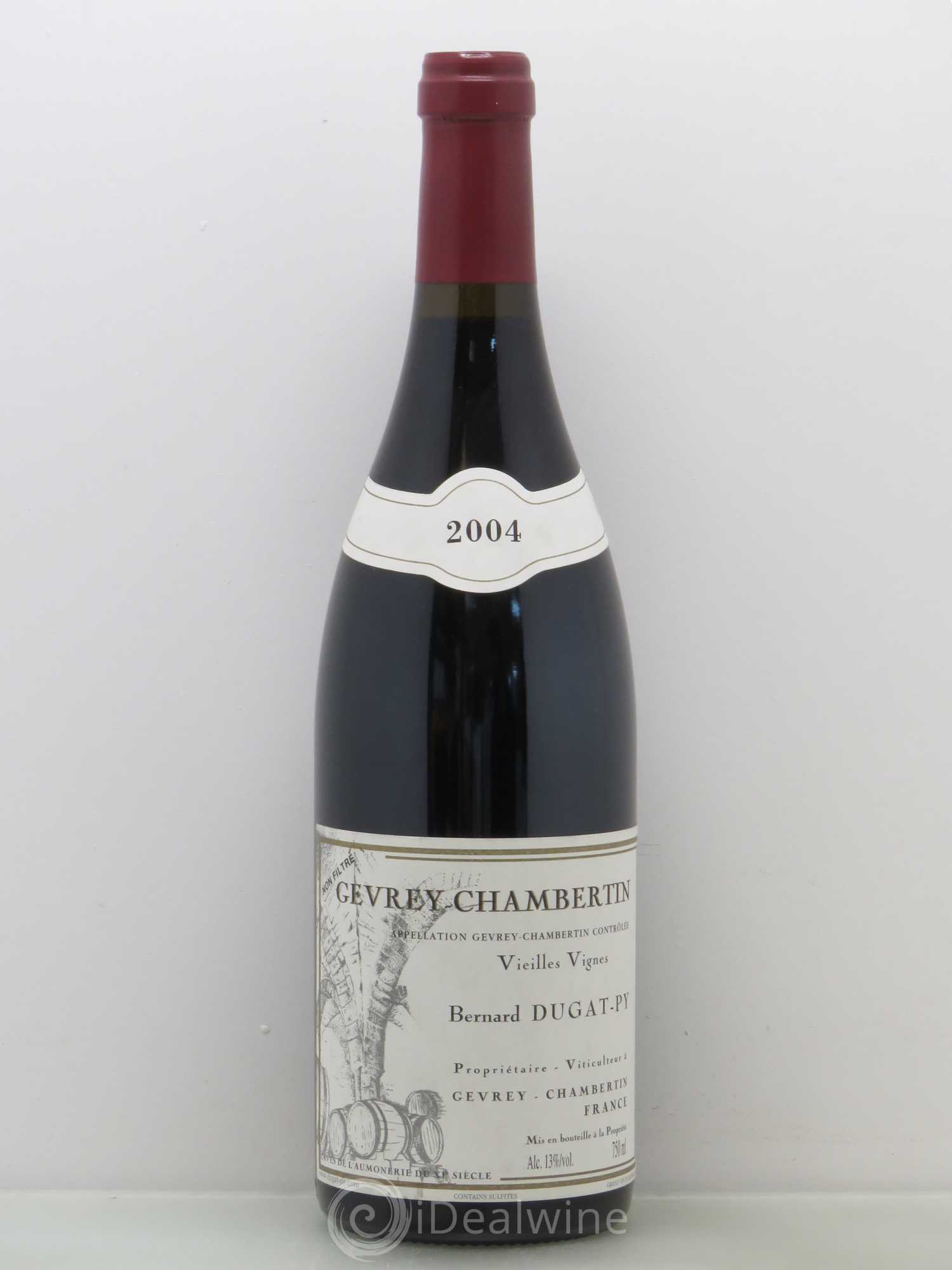 Gevrey-Chambertin Vieilles Vignes Dugat-Py 2004 - Lot de 1 bouteille - 0