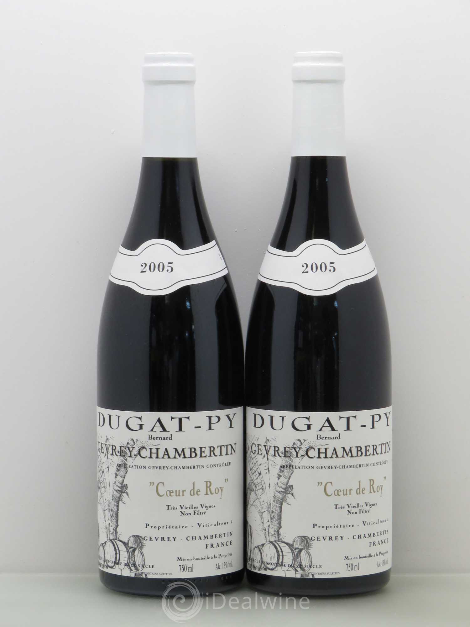 Gevrey-Chambertin Coeur de Roy Très Vieilles Vignes Dugat-Py 2005 - Lot de 2 bouteilles - 0
