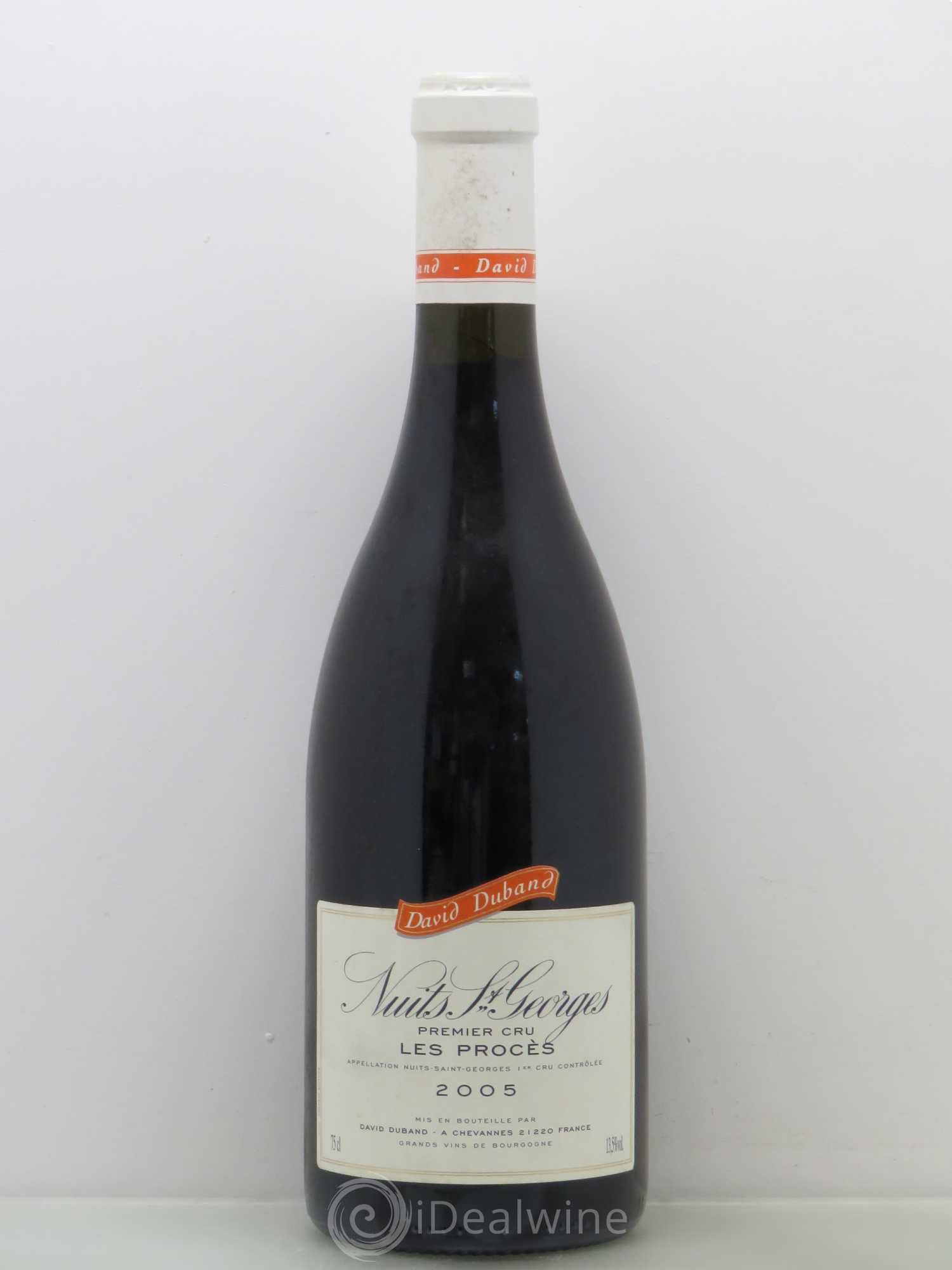Nuits-Saint-Georges 1er Cru Les Procès David Duband (Domaine) 2005 - Lot de 1 bouteille - 0