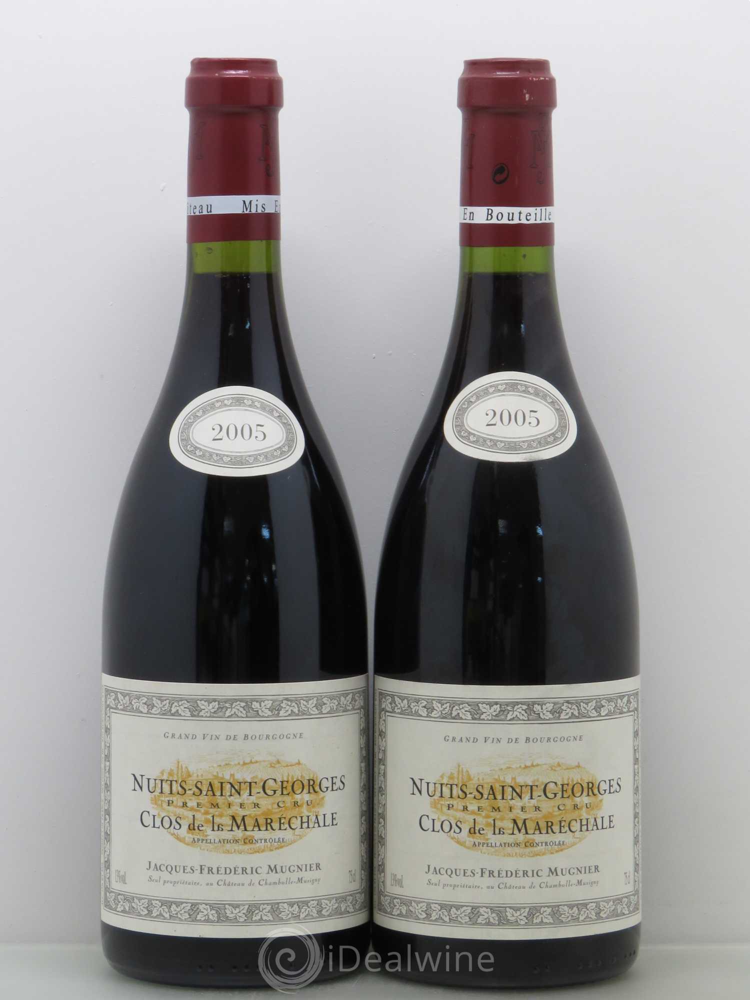 Nuits-Saint-Georges 1er Cru Clos de La Maréchale Jacques-Frédéric Mugnier 2005 - Lot de 2 bouteilles - 0