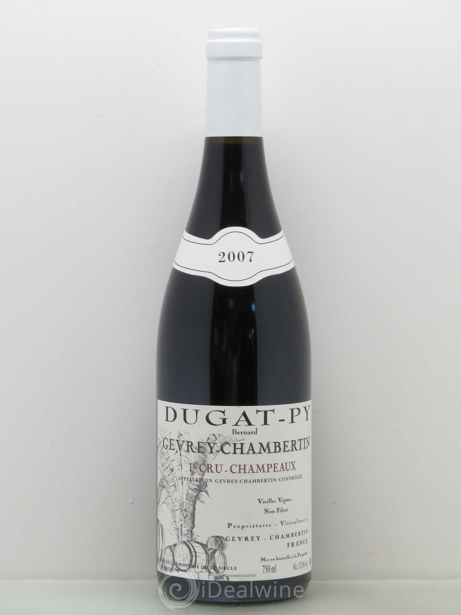 Gevrey-Chambertin 1er Cru Champeaux Dugat-Py Vieilles Vignes 2007 - Lot de 1 bouteille - 0