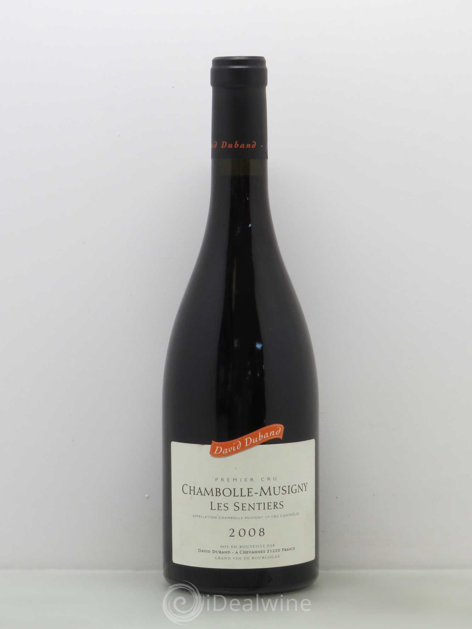 Chambolle-Musigny 1er Cru Les Sentiers David Duband (Domaine) 2008 - Lot de 1 bouteille - 0