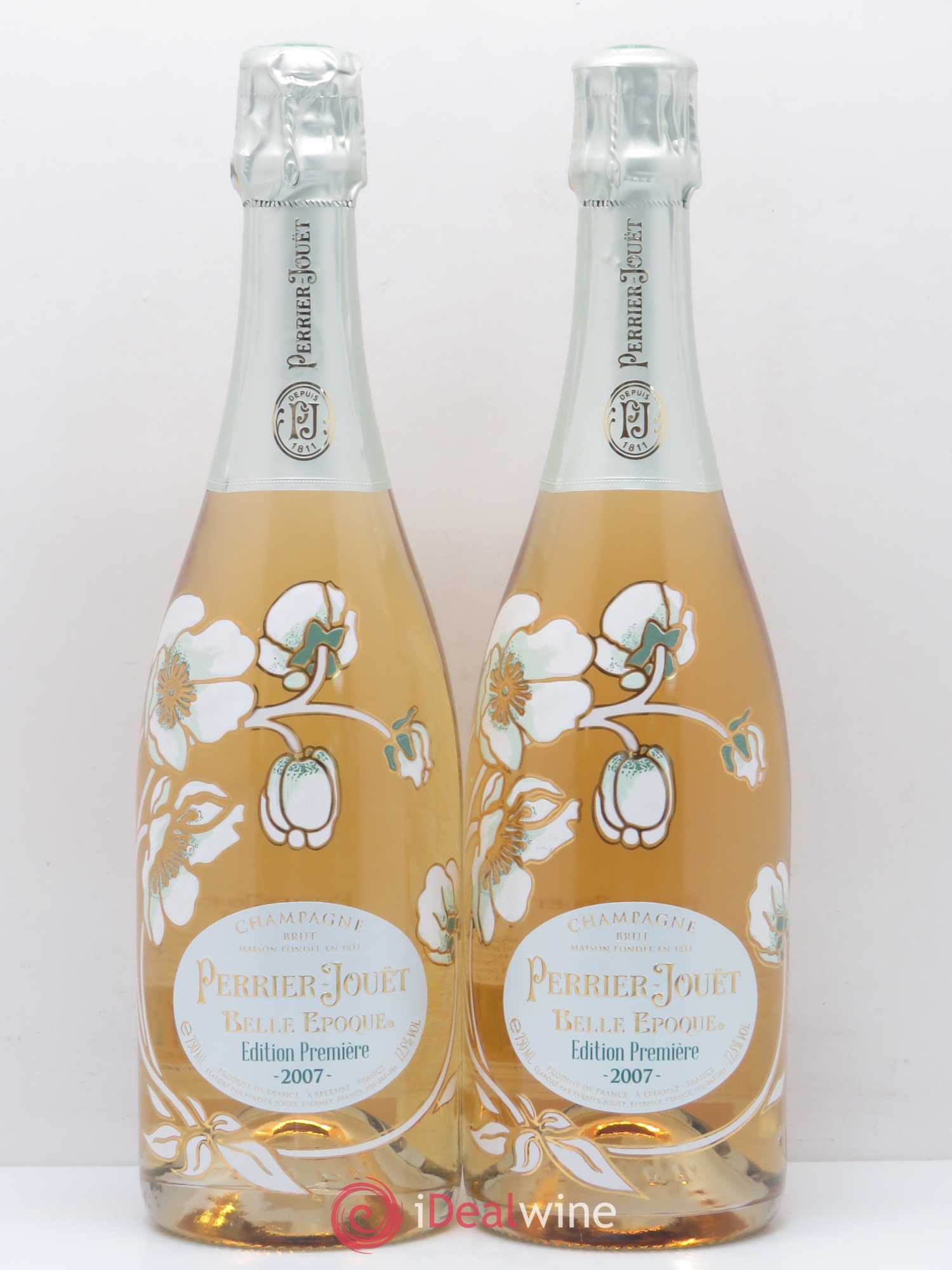 Cuvée Belle Epoque Brut Perrier-Jouët Edition Première 2007 - Lot de 2 bouteilles - 0