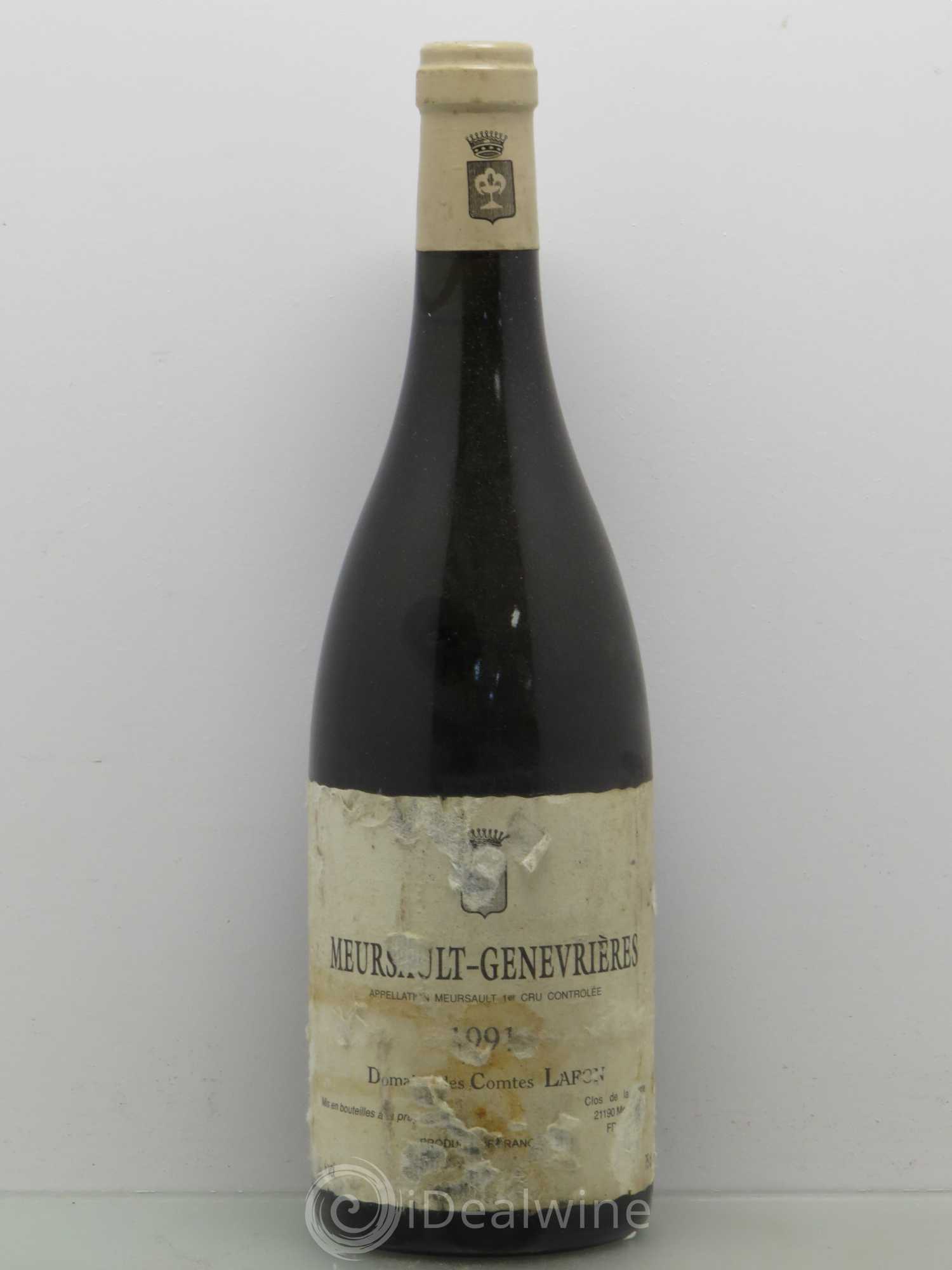 Meursault 1er Cru Genevrières Comtes Lafon (Domaine des) 1991 - Lot de 1 bouteille - 0