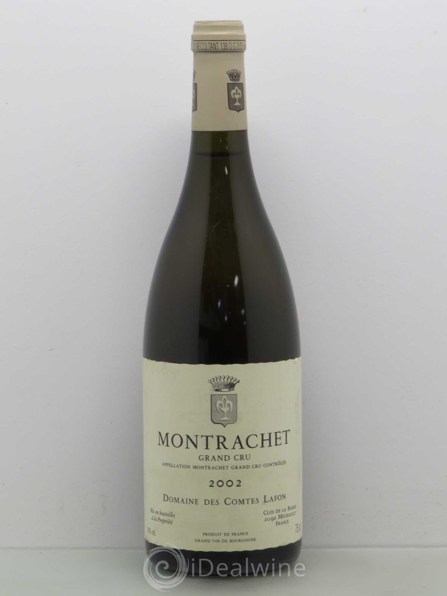 Montrachet Grand Cru Comtes Lafon (Domaine des) 2002 - Lot de 1 bouteille - 0