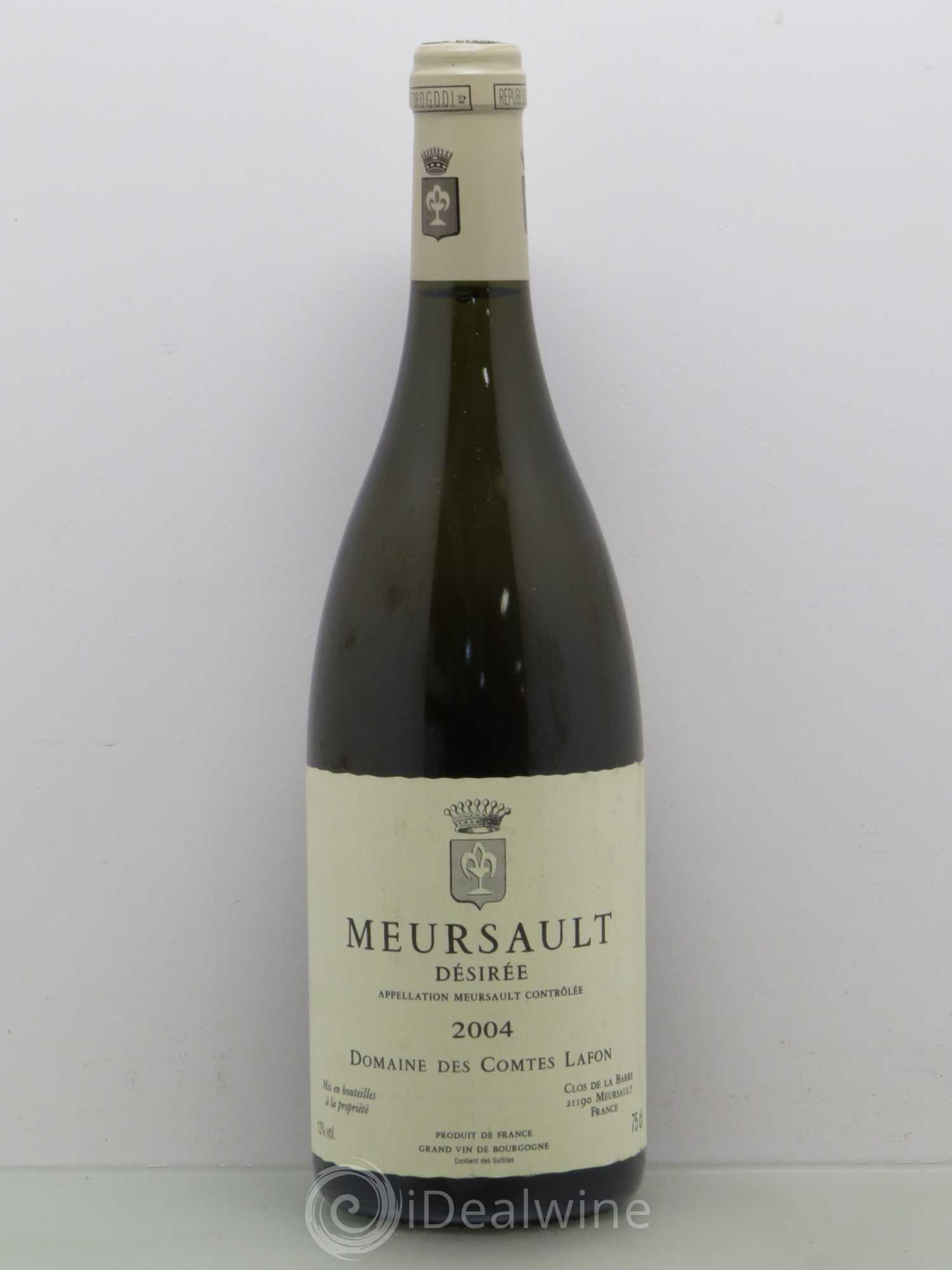 Meursault Désirée Comtes Lafon (Domaine des) 2004 - Lot de 1 bouteille - 0