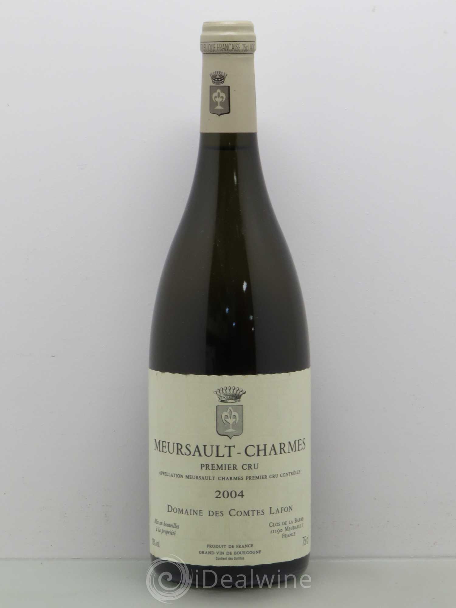 Meursault 1er Cru Charmes Comtes Lafon (Domaine des) 2004 - Lot de 1 bouteille - 0
